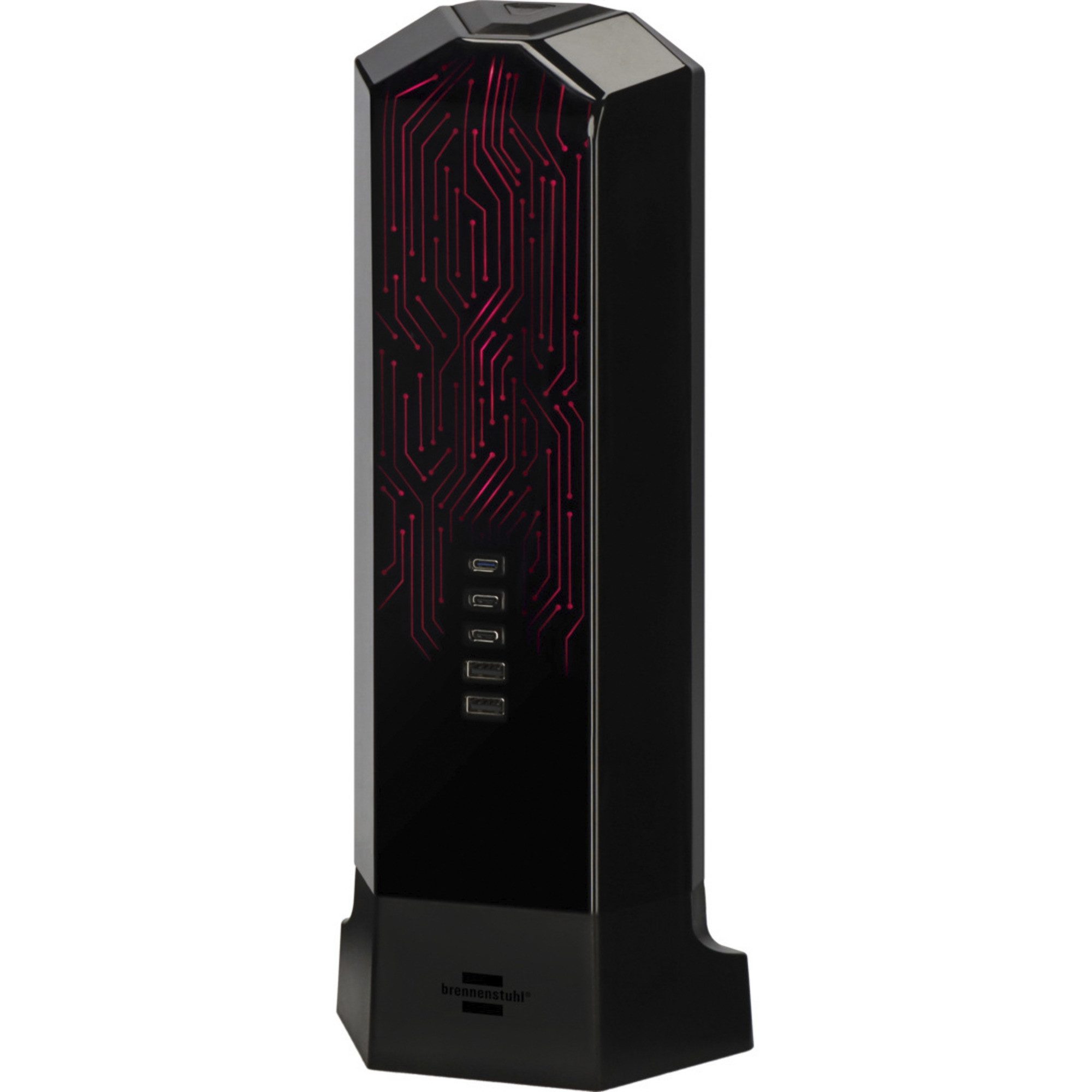 Brennenstuhl Brennenstuhl Gaming Tower 9fach RGB Light, Mehrfachsteckdose
