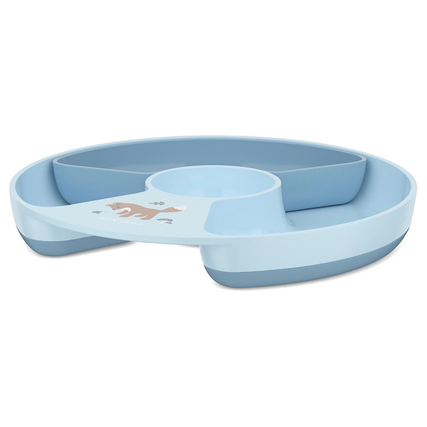 Mepal Teller Kinderteller MIO, Ø 20 cm, Blau, (1 St), Kunststoff, Rutschfest, mit erhöhtem Rand