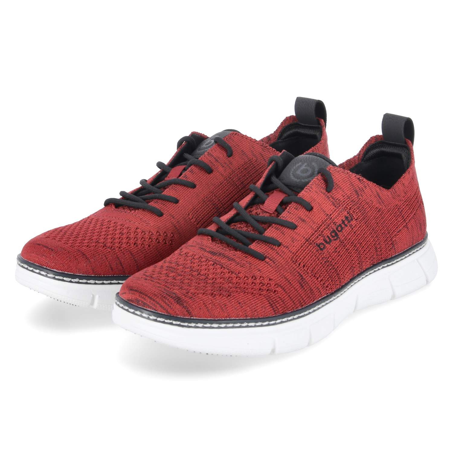 bugatti Bugatti 321ASR016900-3000 Herren Textil rot Schnürschuh