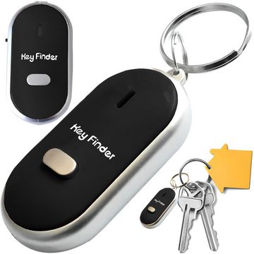 Retoo Schlüsselanhänger Schlüsselfinder Smart Key Tracker,Schlüsselanhänger Anti-Verlust Black (Set, Schlüssel-Suchmaschine, Verpackung in Folie), Elegant Design,Vier schöne Farben stehen zur Auswahl, Einfache Nutzung