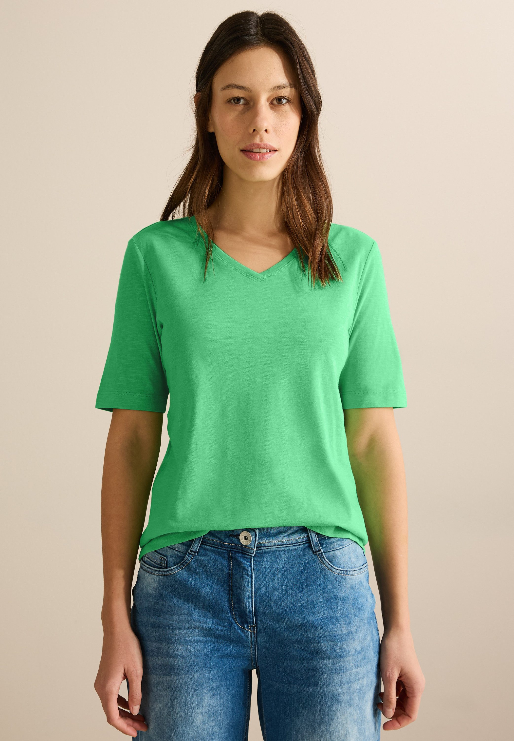 CECIL V-Shirt mit V-Ausschnitt
