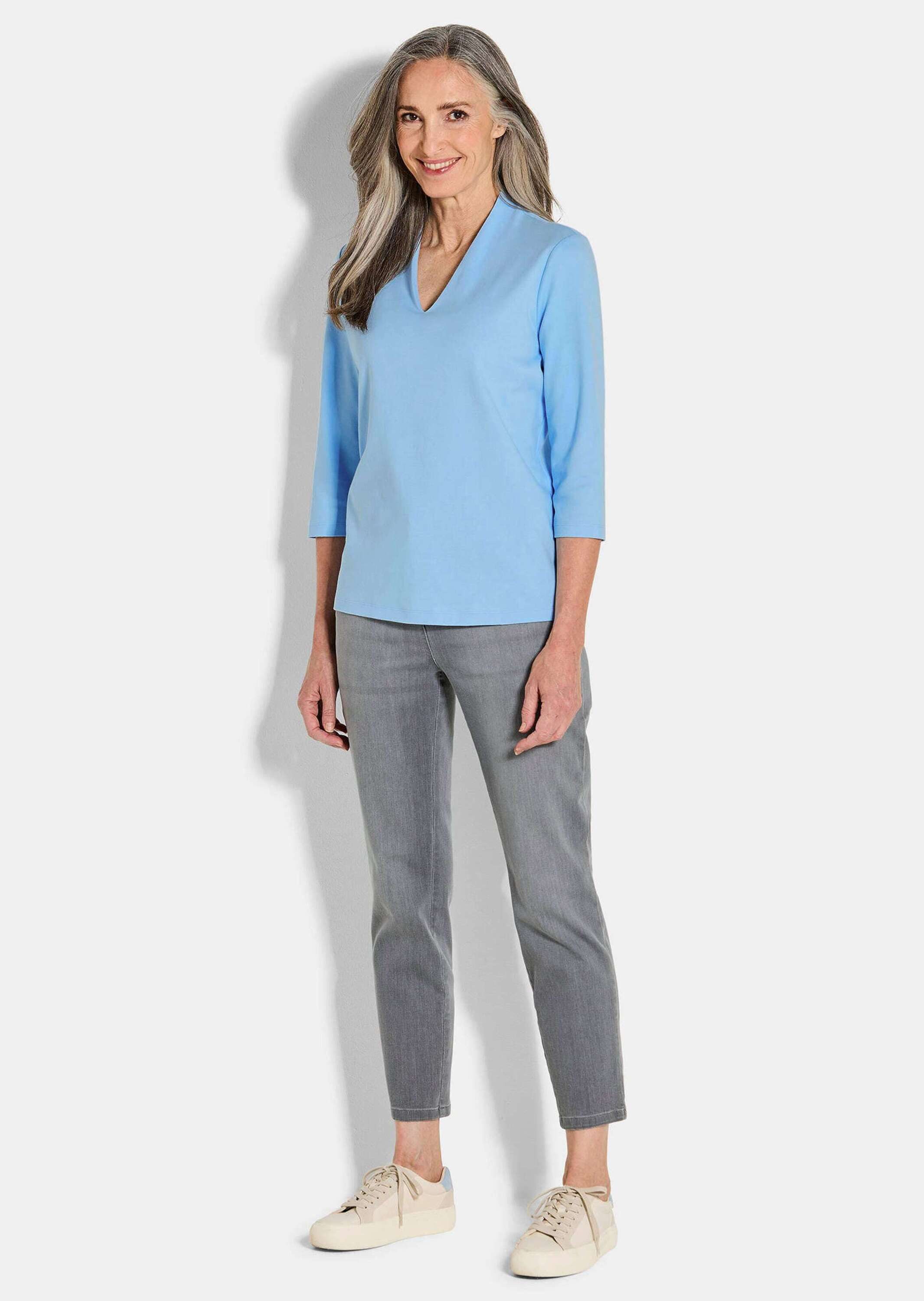 GOLDNER Print-Shirt Basic-Shirt aus Interlock-Jersey günstig online kaufen
