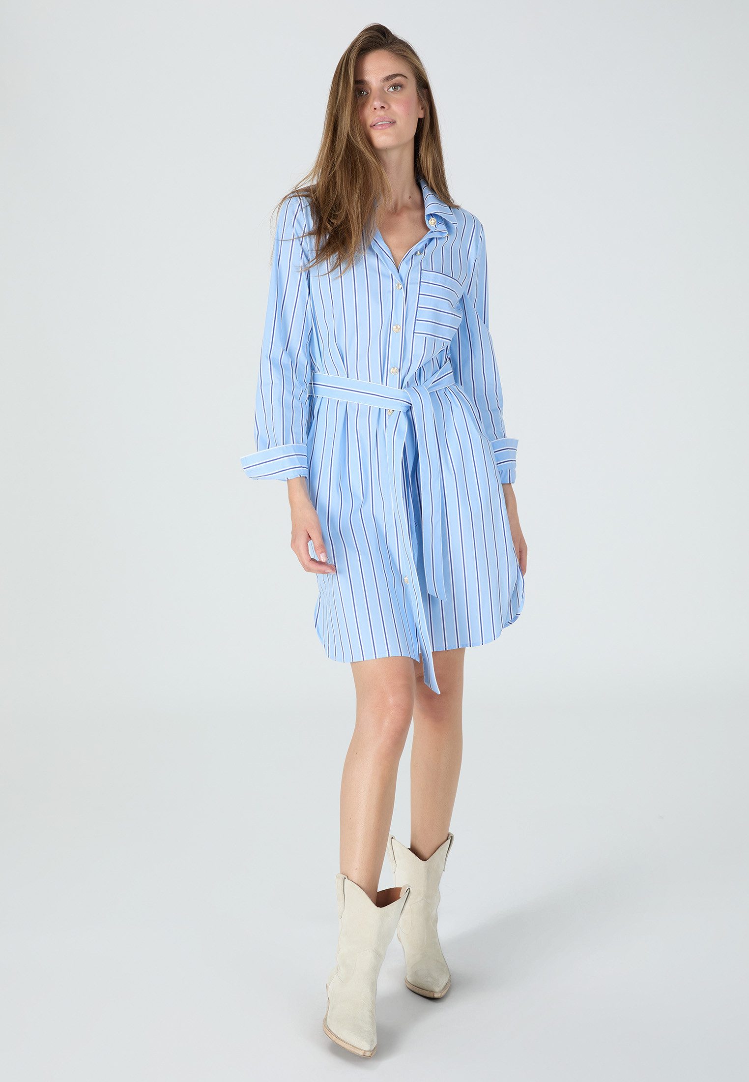 MARC AUREL Hemdblusenkleid mit Streifendessin günstig online kaufen