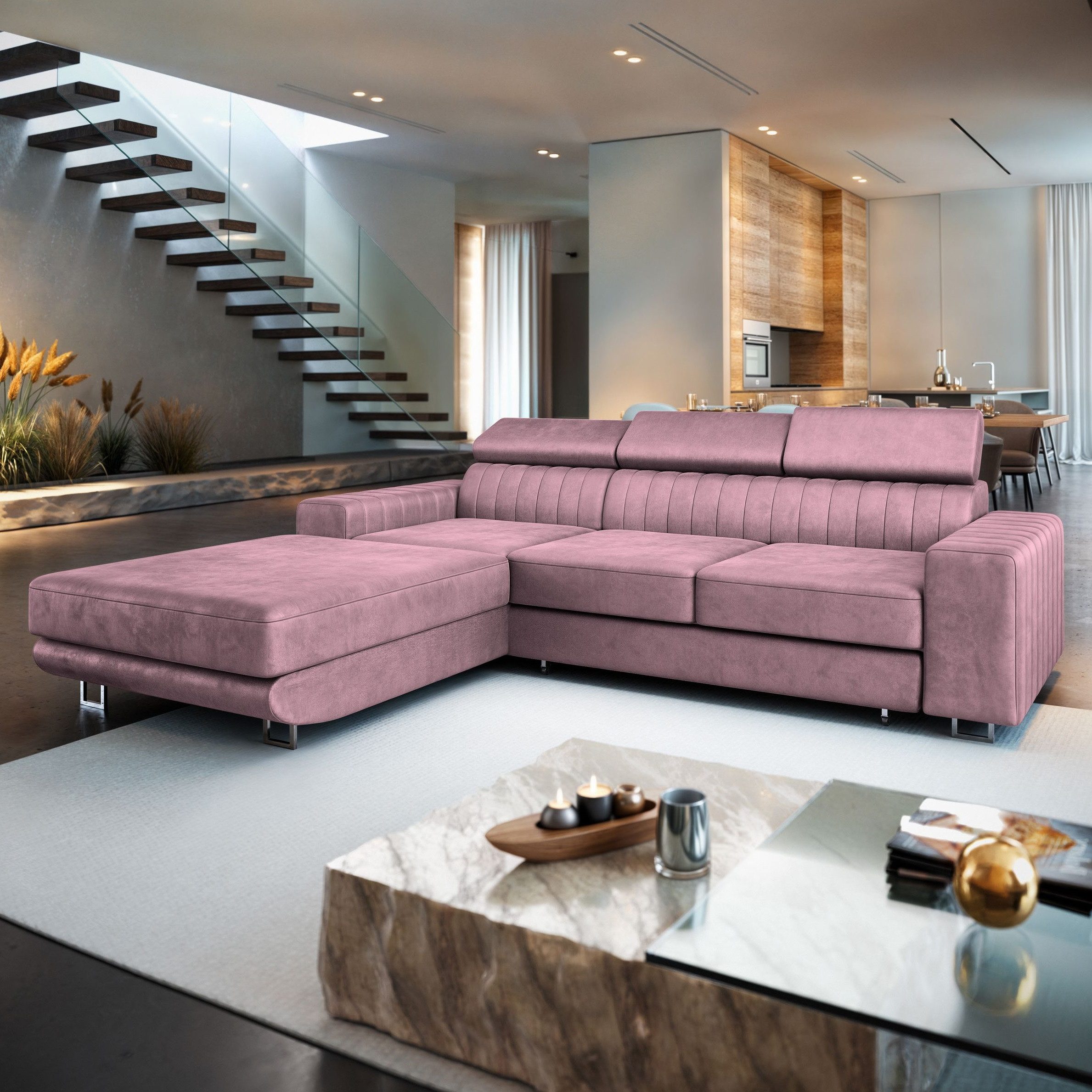 Masseno Ecksofa NOTO mit Schlaffunktion L-Form, günstig online kaufen