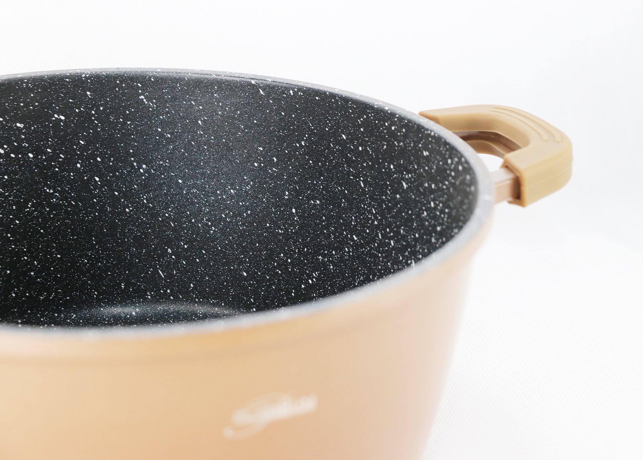 *Platinum Kochtopf Kochtopf Aluguss Glasdeckel Ø20/24/28/30/32cm Induktion