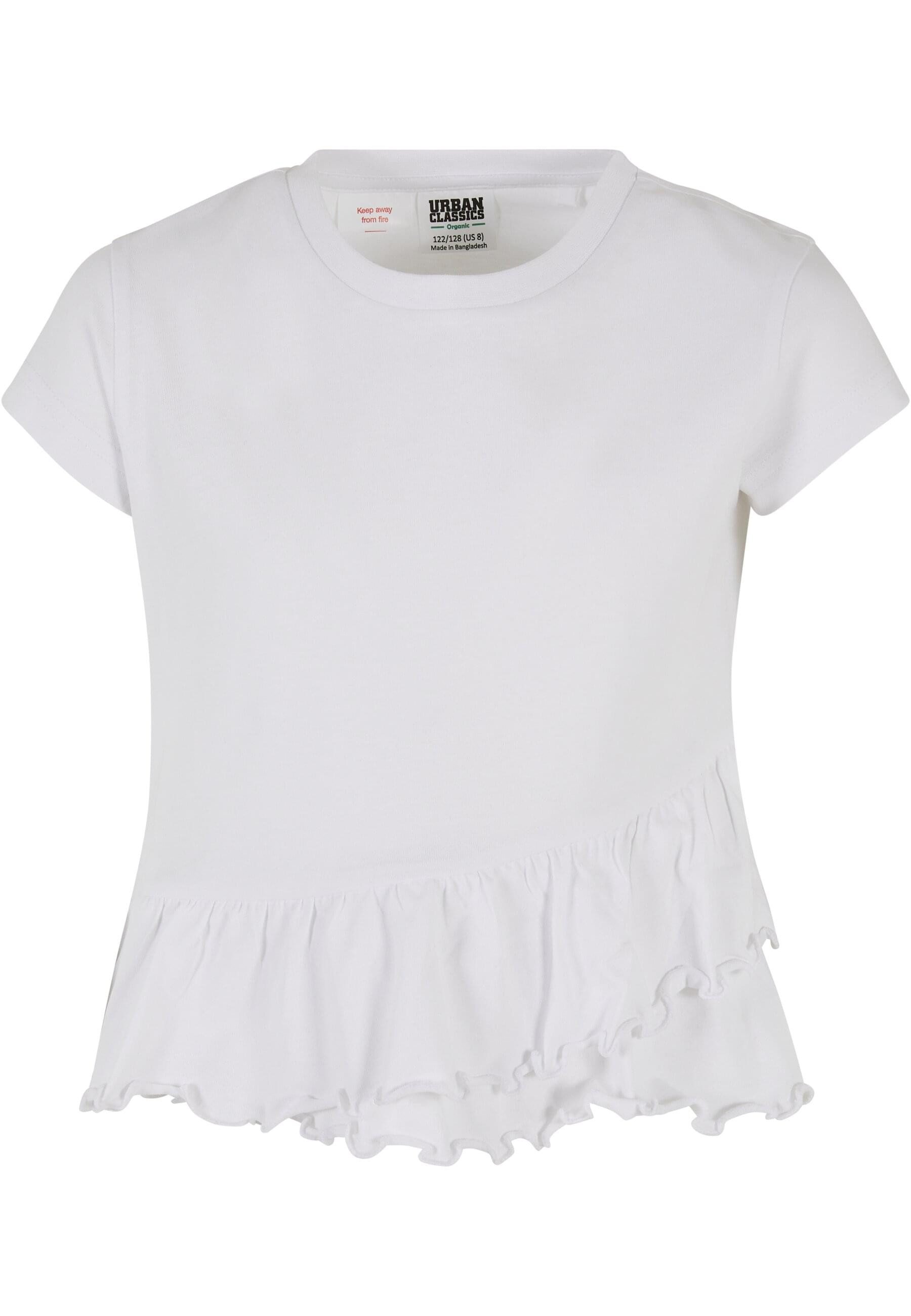 T-Shirt Urban Classics Damen Girls Organic Volant Tee