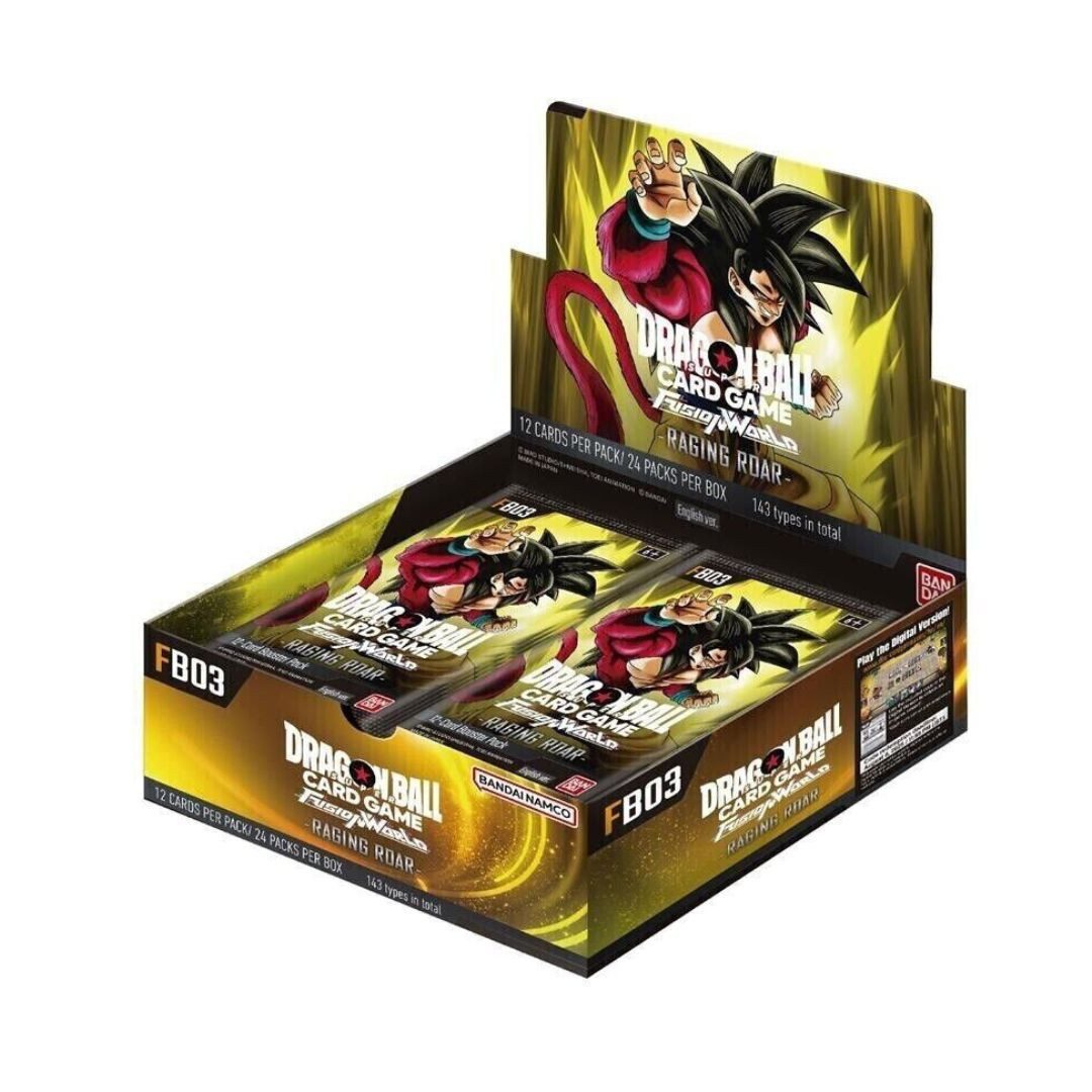 BANDAI NAMCO Sammelkarte Dragonball Fusion World : FB03 Raging Roar Display EN