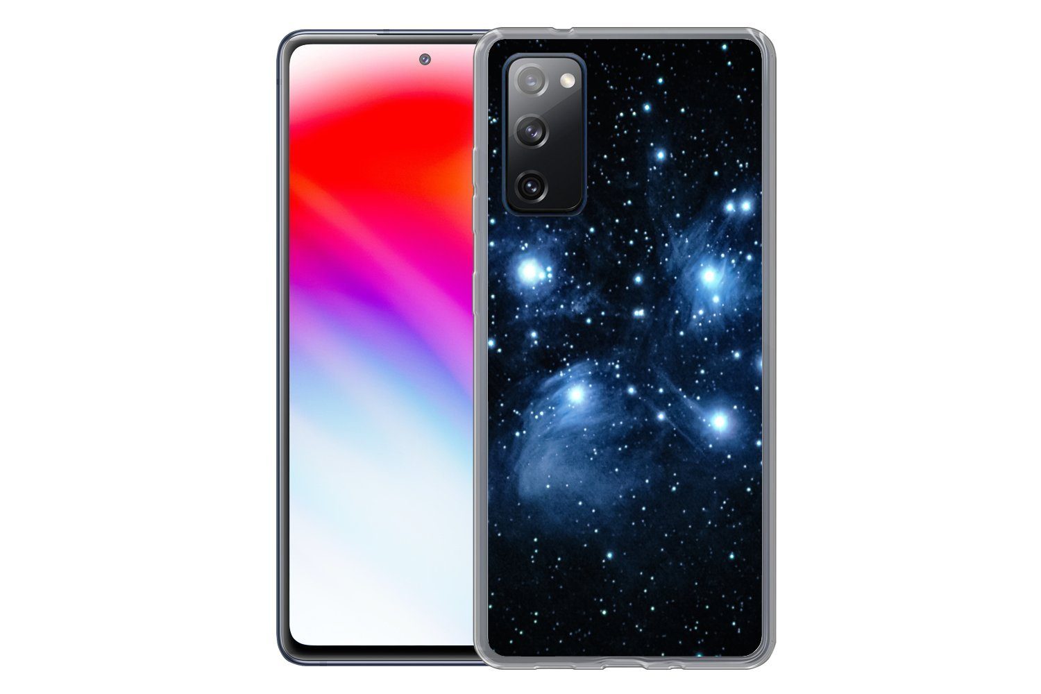 MuchoWow Handyhülle für Samsung Galaxy S20 FE Universum - Planeten - Sterne - Jungen - Mäd, Phone Case, Silikon, Schutzhülle Dünn