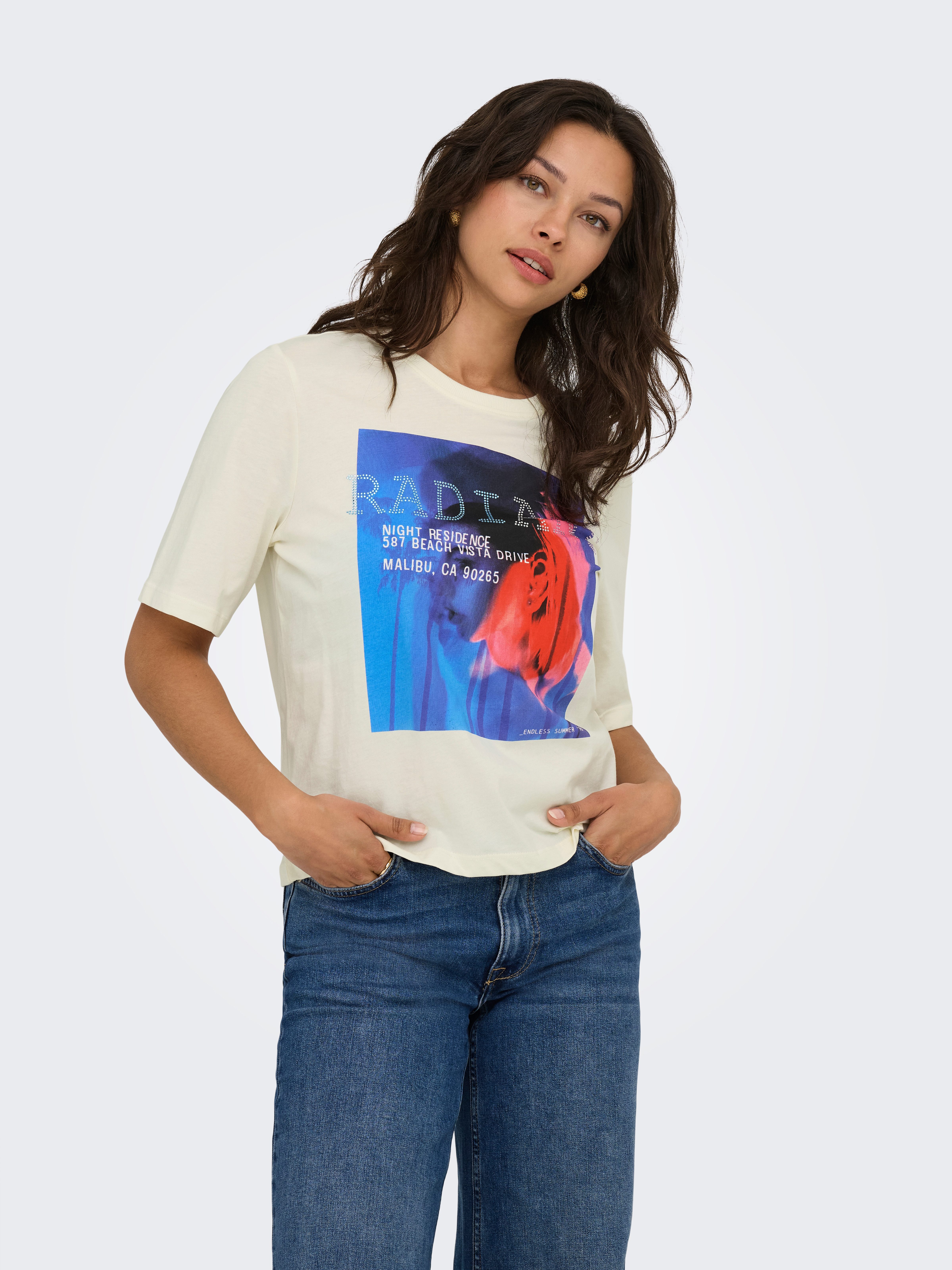 ONLY Kurzarmshirt ONLHAVANNA LIFE S/S VIBE TOP BOX JRS günstig online kaufen