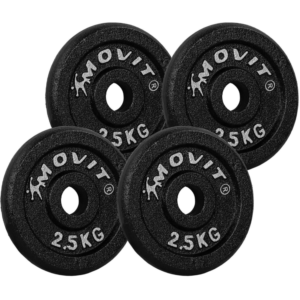 MOVIT Hantelscheibe, 10 kg, (4-tlg)