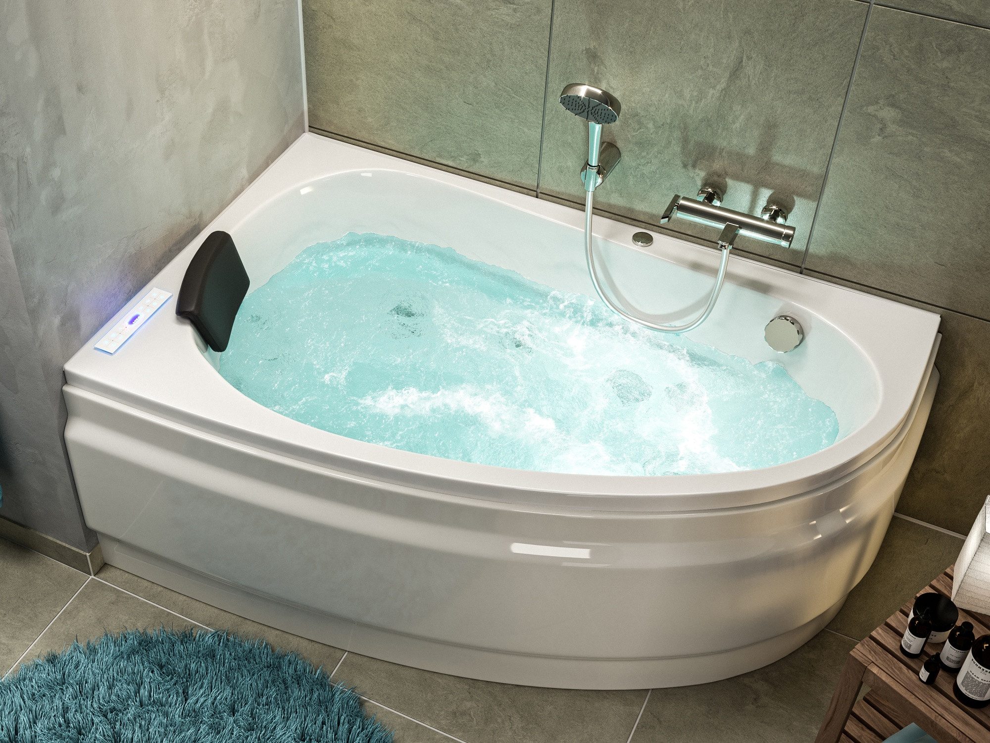 Magnolia Home Whirlpool Langeck Whirlpool Stardust 150x95 links Made in Germany 22 Düsen ohne