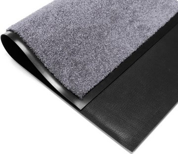 Fußmatte Schmutzfangmatte CLEAN PRO, Primaflor-Ideen in Textil, rechteckig, Höhe: 8 mm, Schmutzfangmatte, Uni-Farben, UV-beständig, waschbar