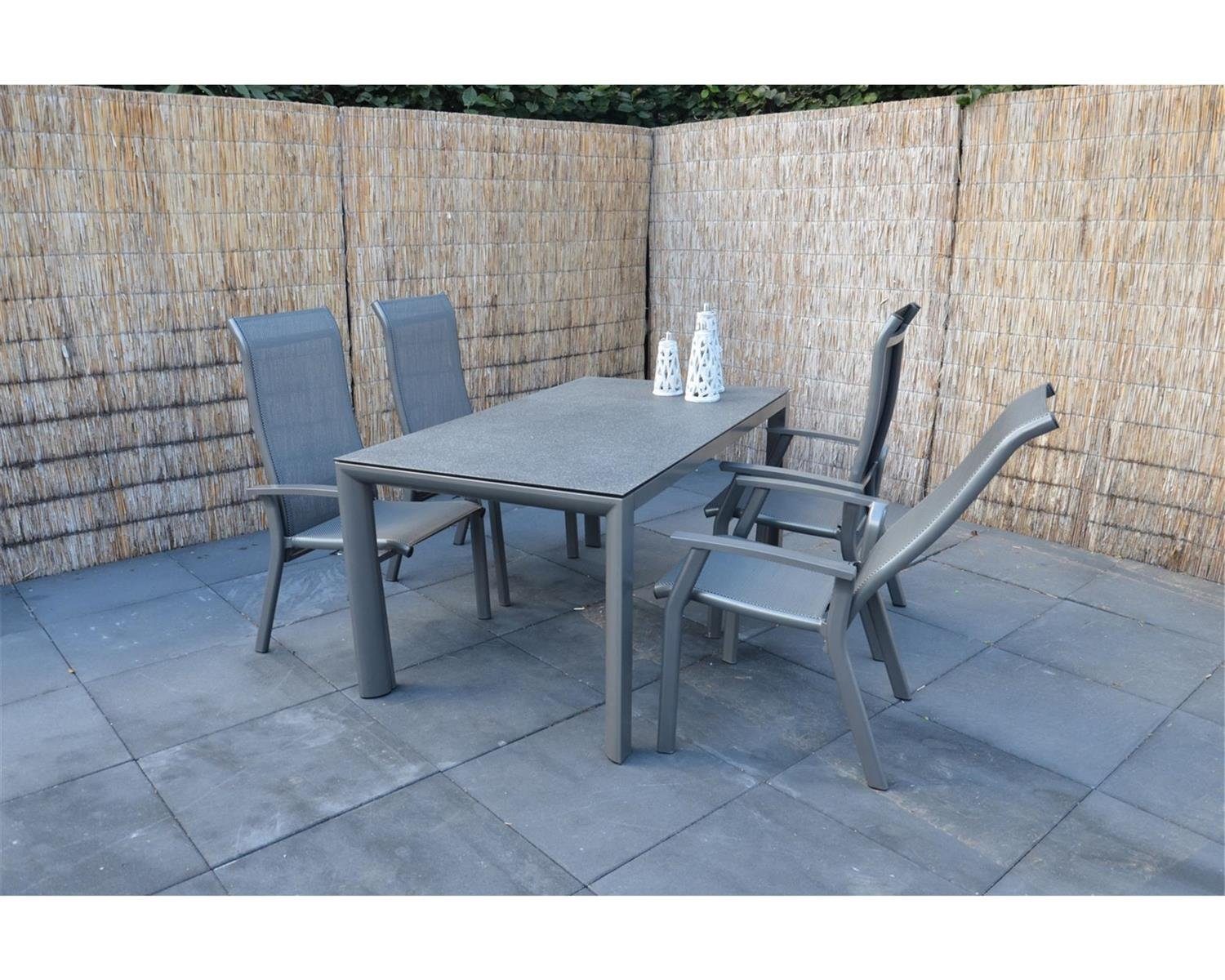 Living Negro" Gartentisch Lesli Diningtisch 160x90 Lesli Living "Mojito cm