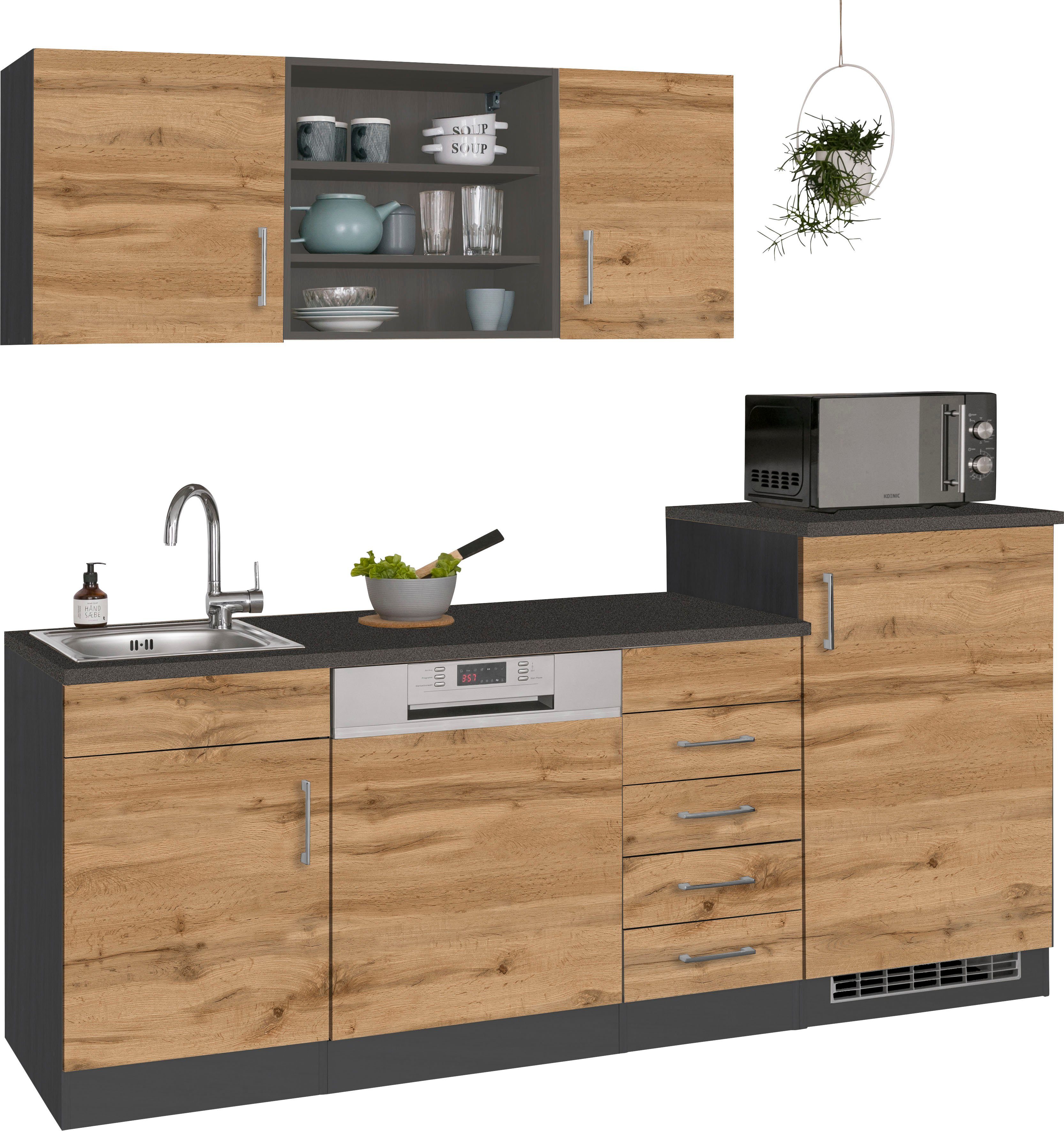 KOCHSTATION Küche KS-Mali, Breite 210 cm, günstig online kaufen