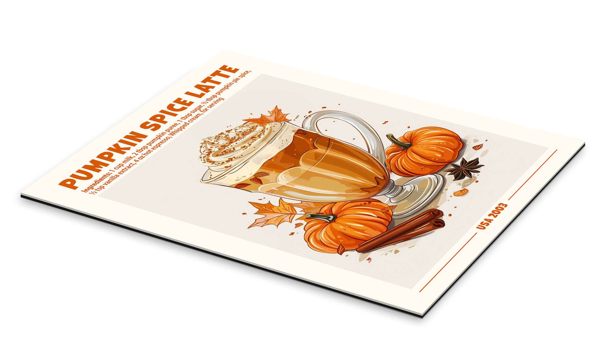 Posterlounge Poster TAlex, Pumpkin Spice Latte, günstig online kaufen