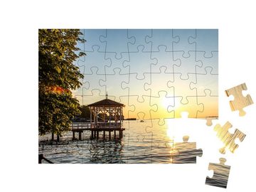 puzzleYOU Puzzle Blick auf den Bodensee bei Bregenz, 48 Puzzleteile, puzzleYOU-Kollektionen Bodensee, Große Seen
