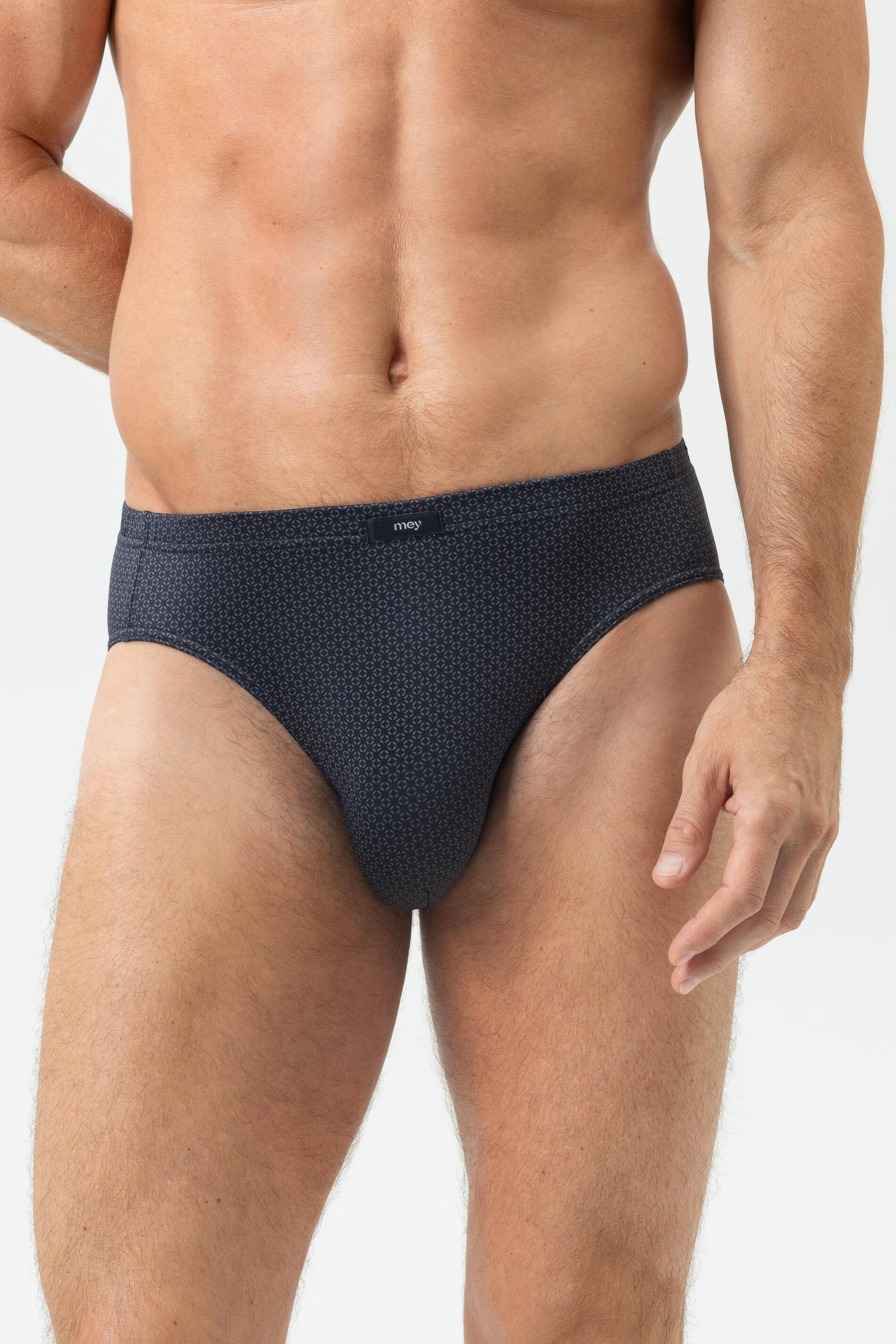 Mey Jazz-Pants Slips Mey Herren Slip Serie Greymouth Minimal-Print (1-St., 1er-Pack) Klassischer Slip, Gemustert, Atmungsaktiv, Baumwoll-Mix