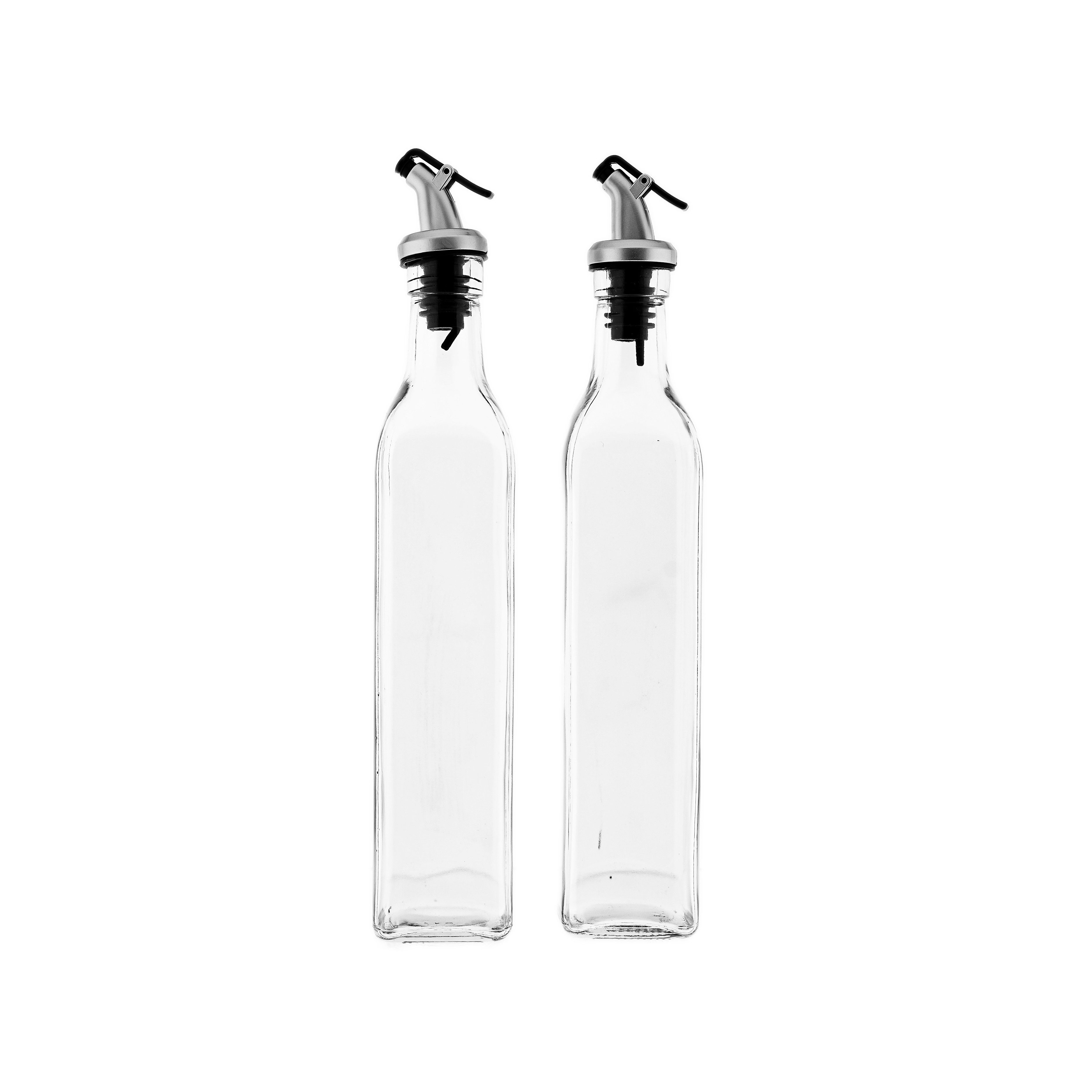 Almina Menage-Set 2er Set Essig- & Ölspender aus Glas - 500 ml, mit Ausgießer, (2-tlg)
