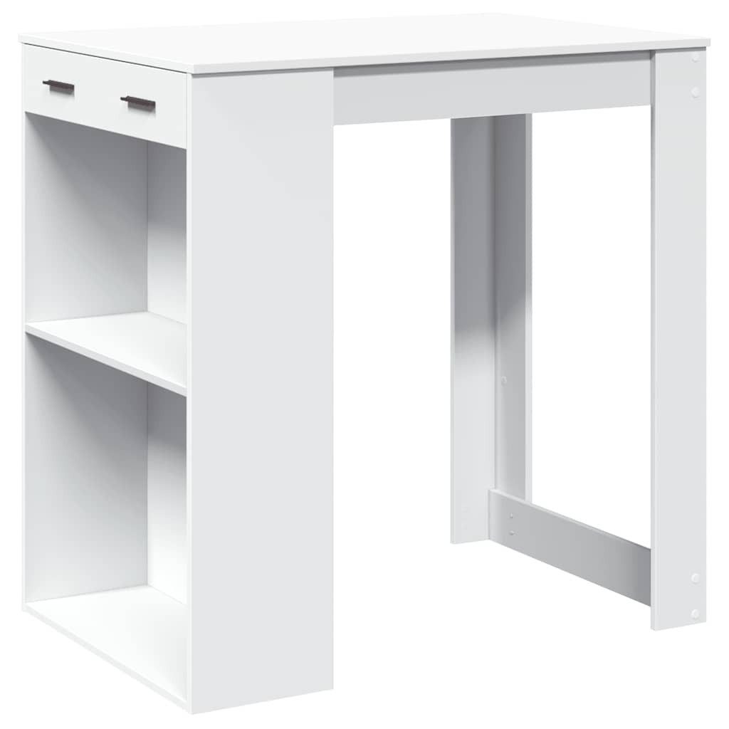 vidaXL Esstisch Bartisch Weiß 102x70x103,5 cm günstig online kaufen