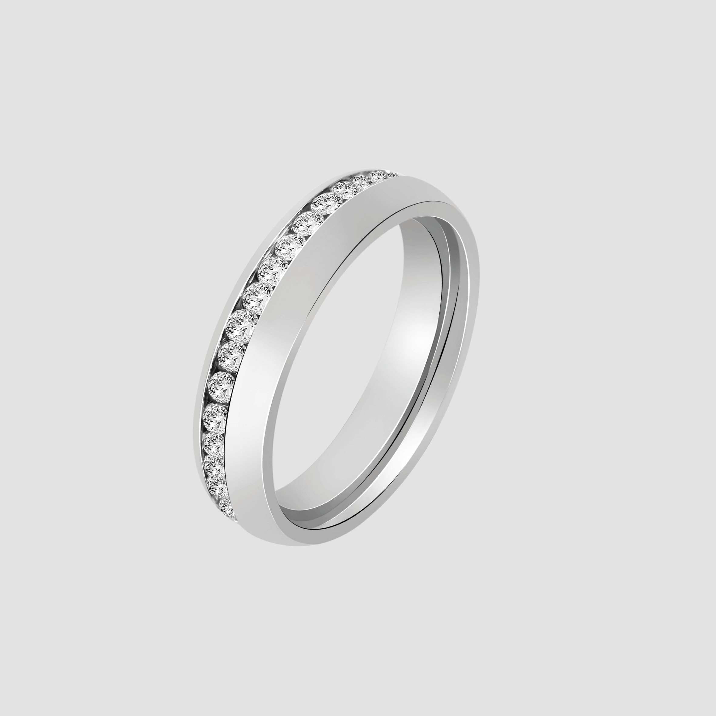 Fingerring Damen Ring aus Edelstahl mit Strass Steinchen