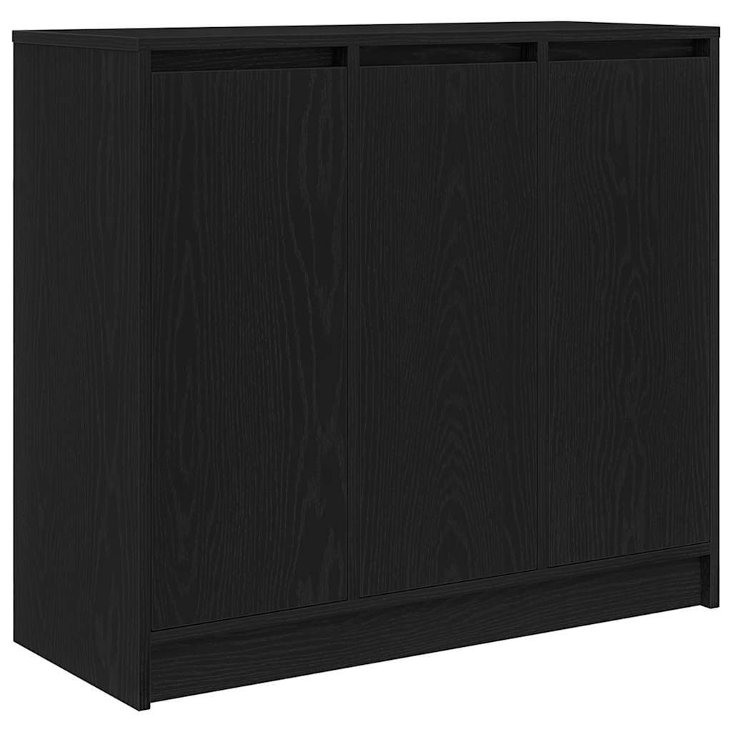 vidaXL Sideboard Sideboard Schwarz Eichen-Optik 85x34x76 cm Holzwerkstoff (1 St)