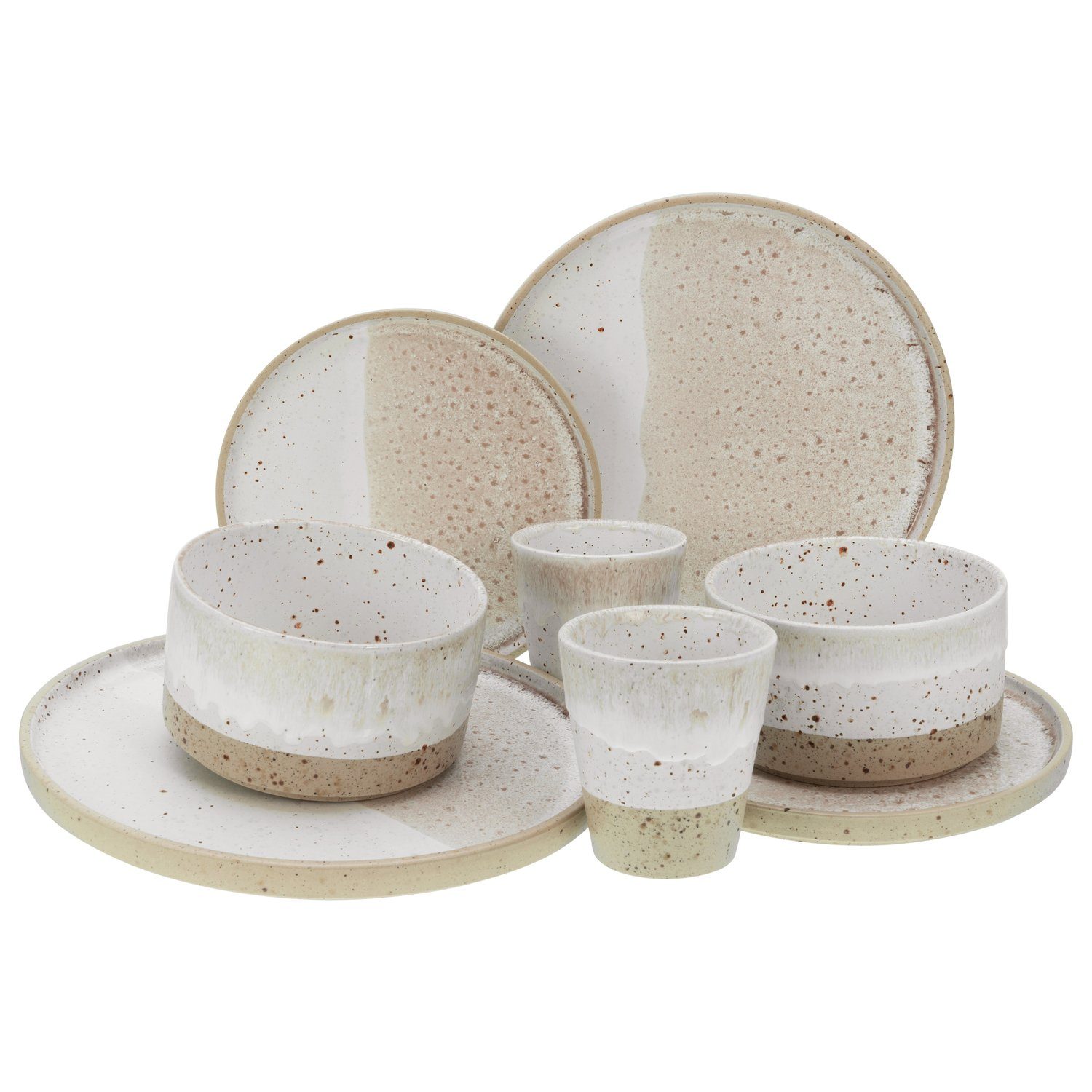 Beige Keramik | kaufen online Geschirr-Sets OTTO