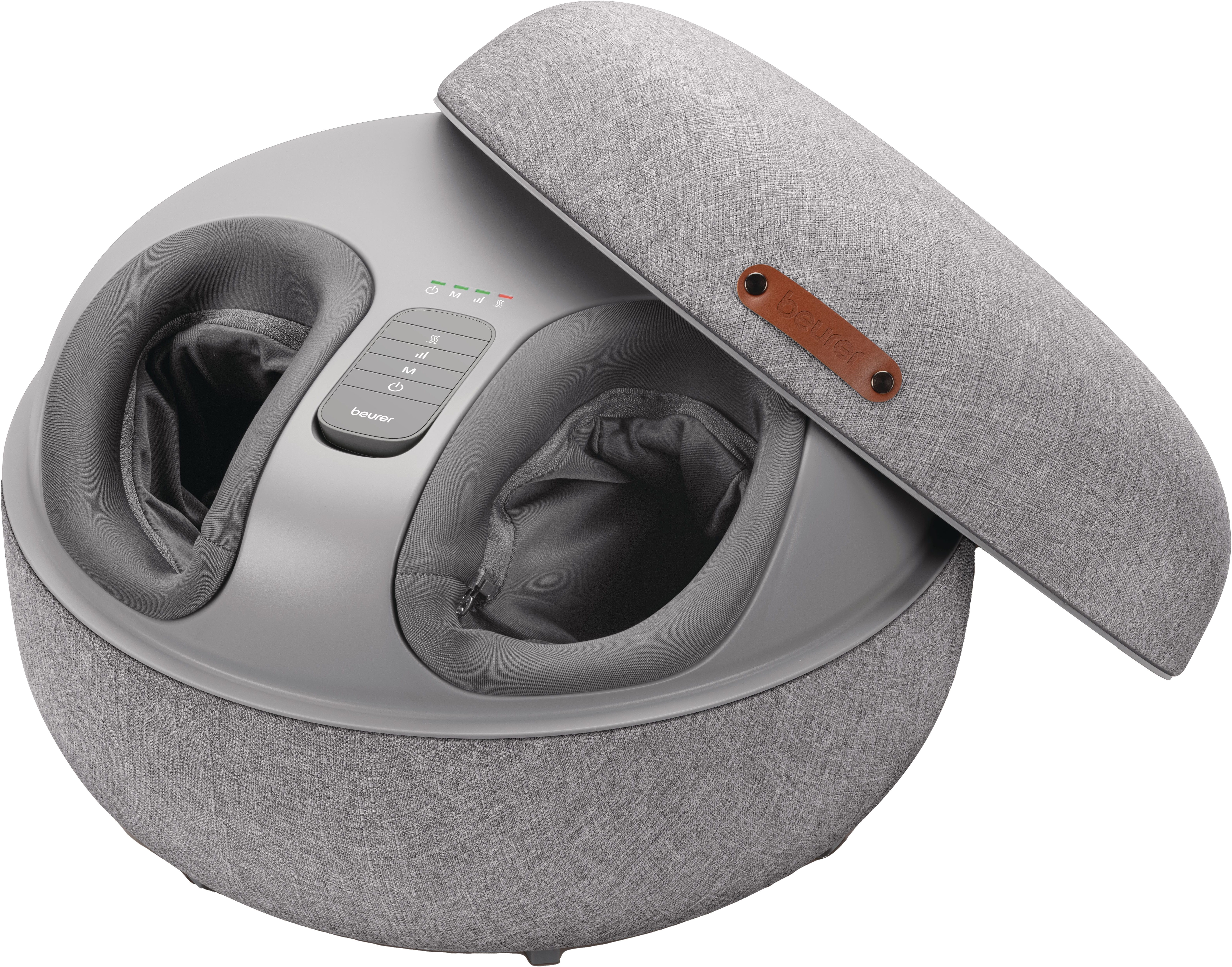 Shiatsu-Fußmassagegerät FM 120 2-in-1: stylischer Hocker und Massagegerät