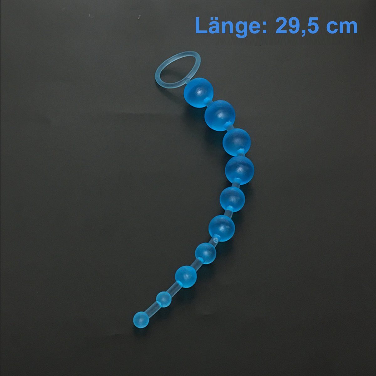 TPFSecret Analkette für unterschiedlichem 29,5cm ergonomische Durchmesser Anal große 10 und Frauen, Perlen, - Farbe: Männer mit und Kette, Blau