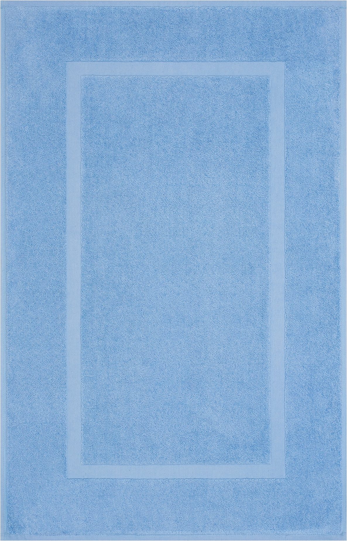 HAMMETEX Badematte Hotelmatte, Duschvorleger, Höhe 5 mm, rutschhemmend beschichtet, beidseitig nutzbar, Baumwolle, rechteckig, 2-teiliges Set, einfarbig, 100% Baumwolle
