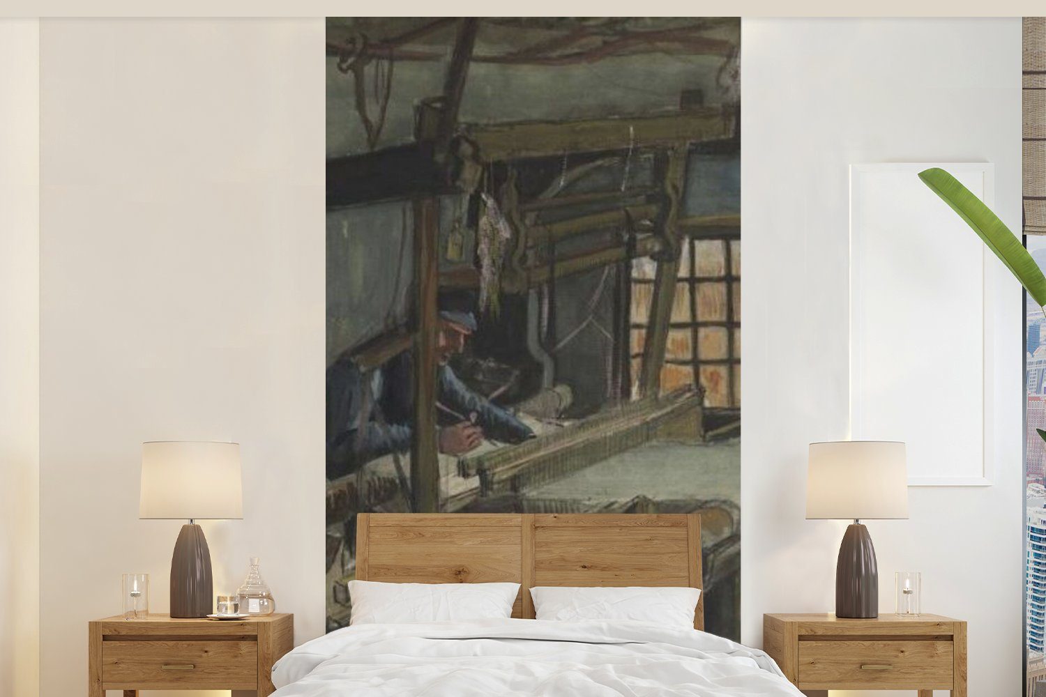 Wohnzimmer Matt, Vliestapete Küche, Vincent Gogh, Weber St), Fototapete Fototapete MuchoWow bedruckt, (2 van für - Schlafzimmer