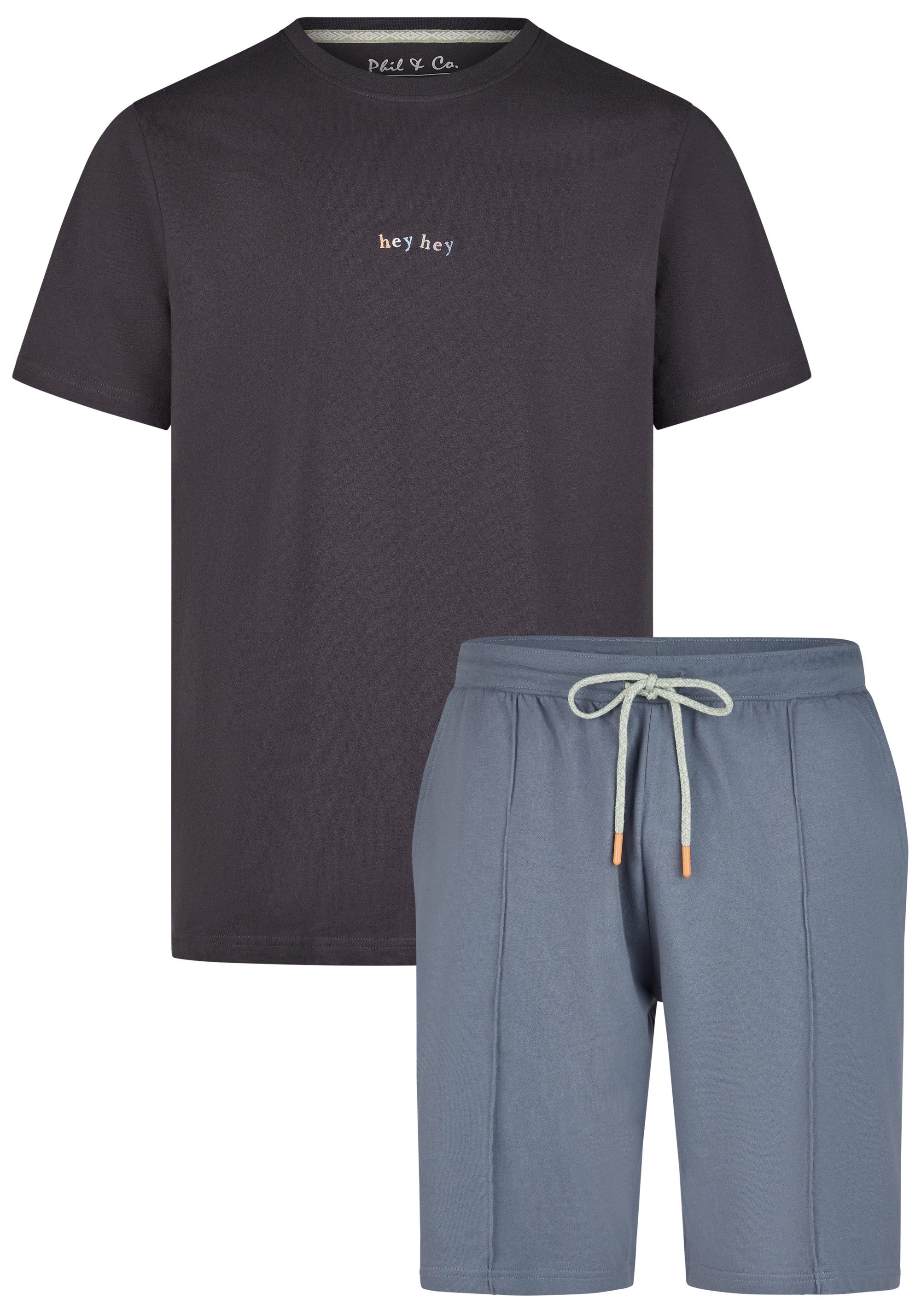 Phil & Co. Shorty Relaxed Style (Set, 2 tlg., 2-teilig) Herren Schlafanzug günstig online kaufen