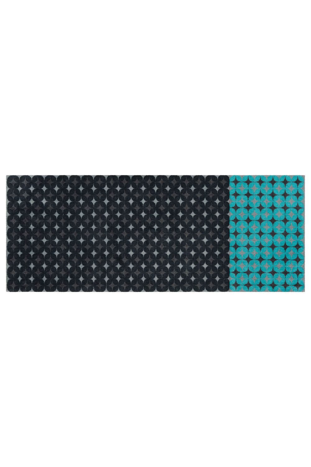 Teppich Boss Teppich Kurzflor Teppich Lara Mat 50 - Anthrazit / Blau, rechteckig, Höhe: 9 mm