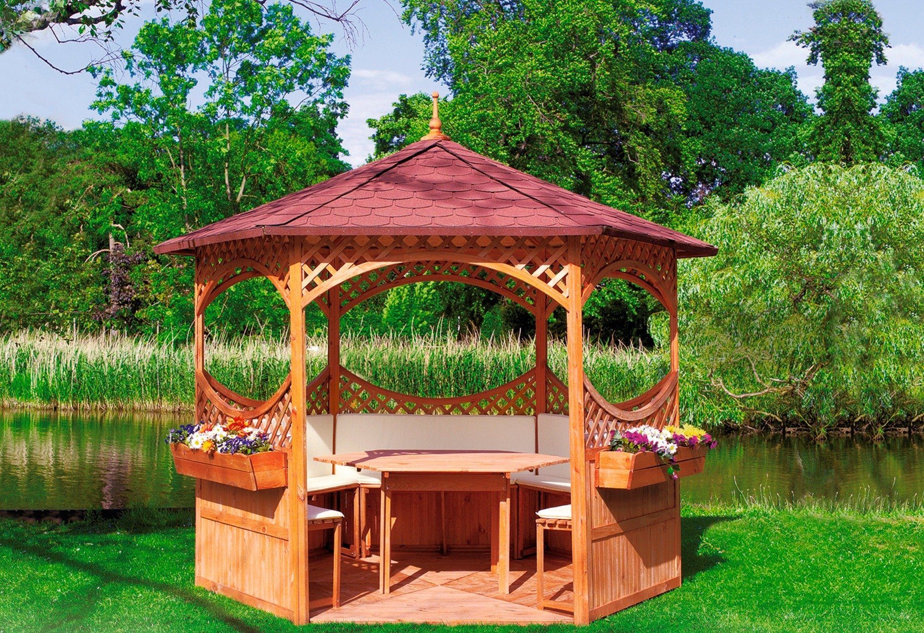 promadino PavillonFußboden, BxT270x270 cm, für Pavillons gartenhaus
