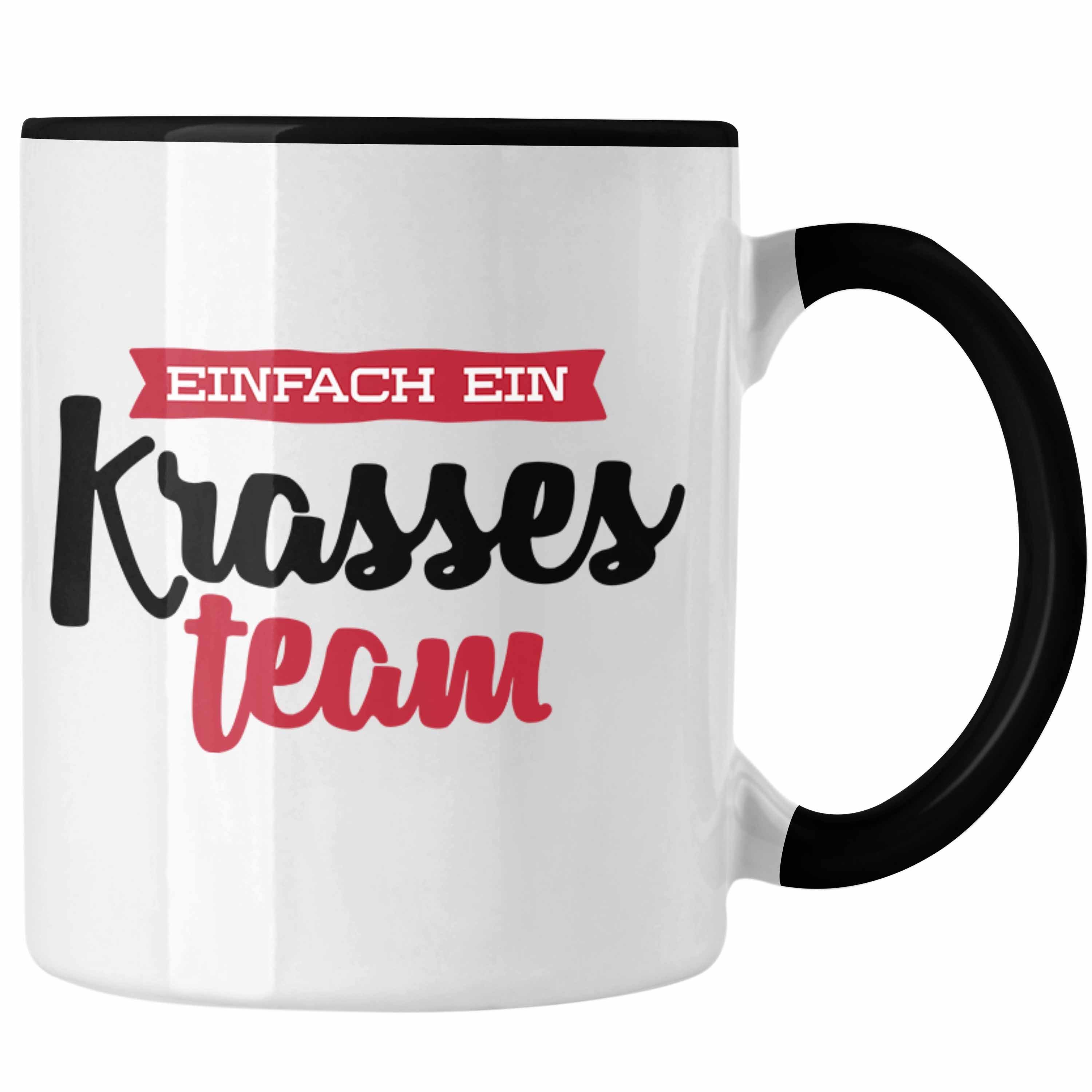 Trendation Tasse Team Tasse Geschenk Lustige Geschenkidee Angestellte Teammitglied Arbe Schwarz