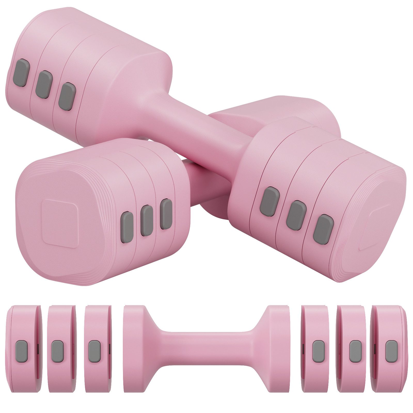 TLGREEN Hantel Hanteln Set,Verstellbare Hanteln für Zuhause, (4 Gewichtsstufen(1-2.5kg), Hantelset für Home Gym