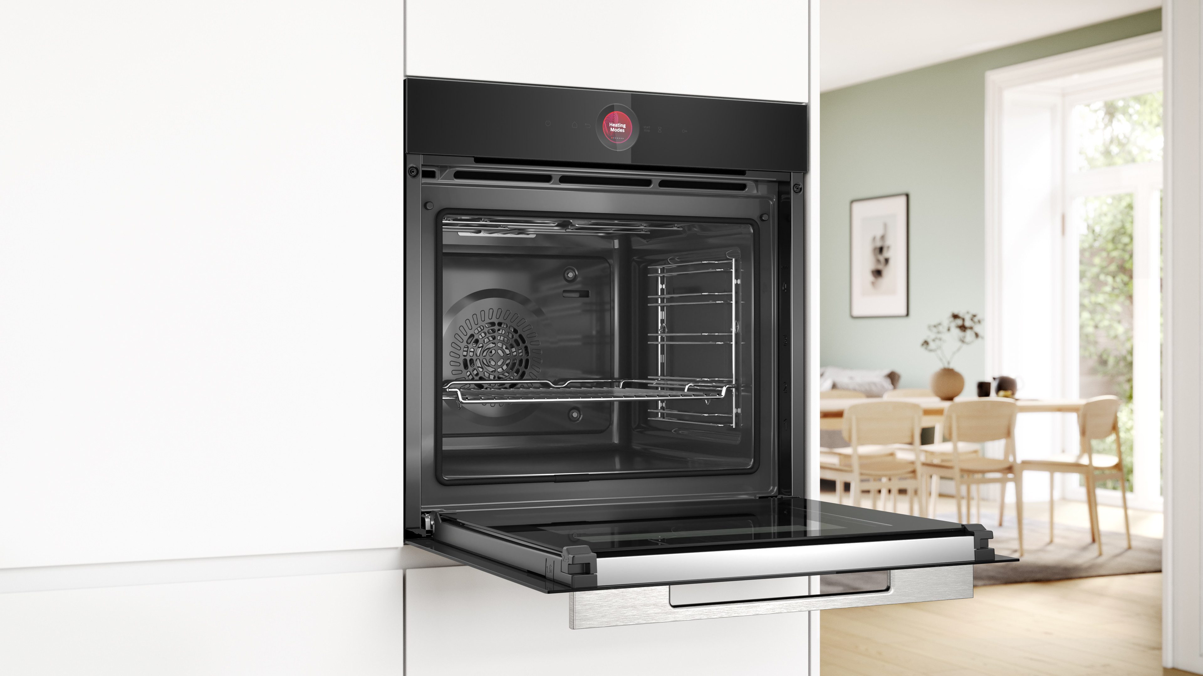 BOSCH Pyrolyse Backofen Serie 8 HBG7721B2, Air Fry für knusprige Lebensmittel & automatische Selbstreinigung