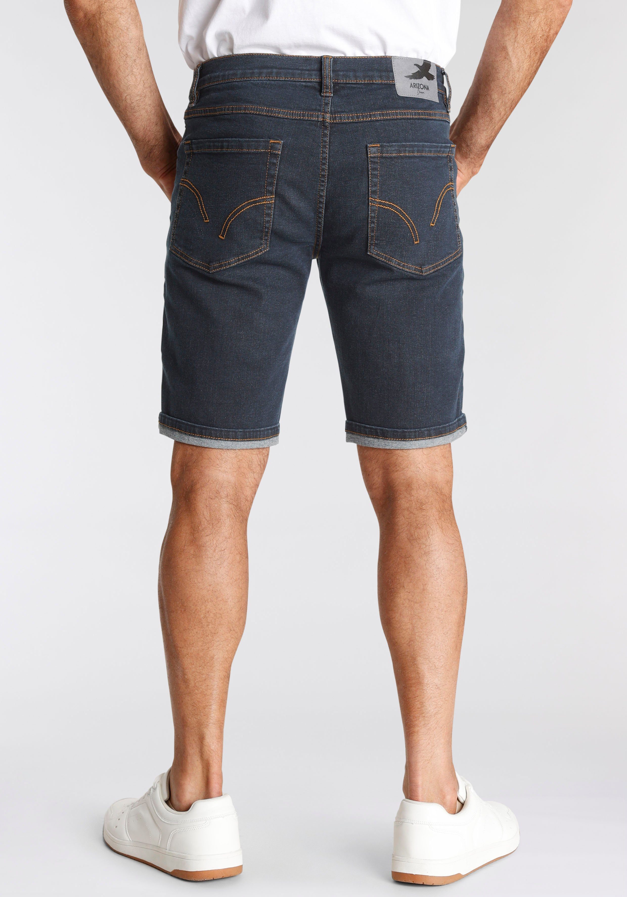 Arizona Jeansshorts gerader Schnitt, niedrige Leibhöhe