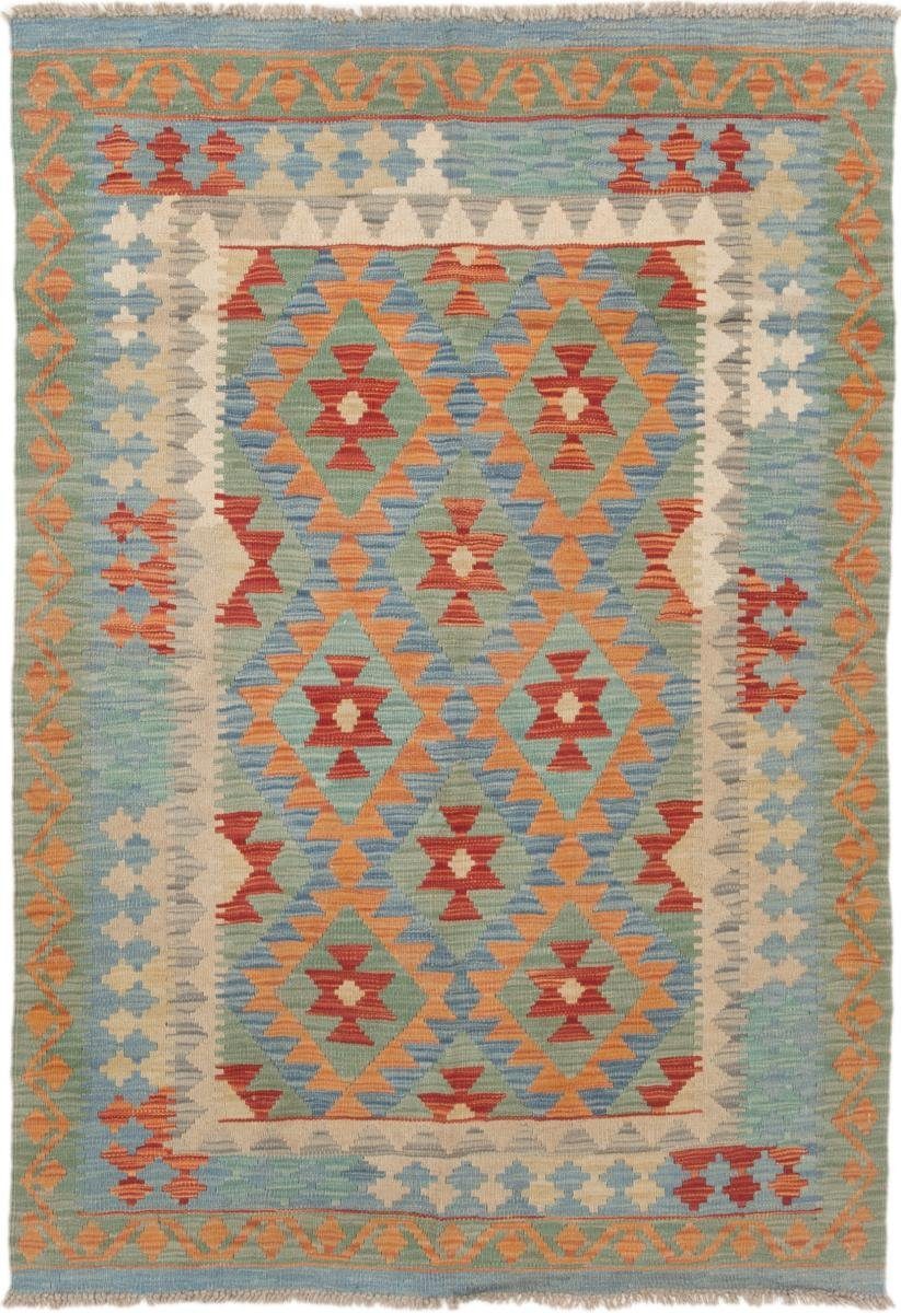 Orientteppich Kelim Afghan 102x148 Handgewebter Orientteppich, Nain Trading, rechteckig, Höhe: 3 mm