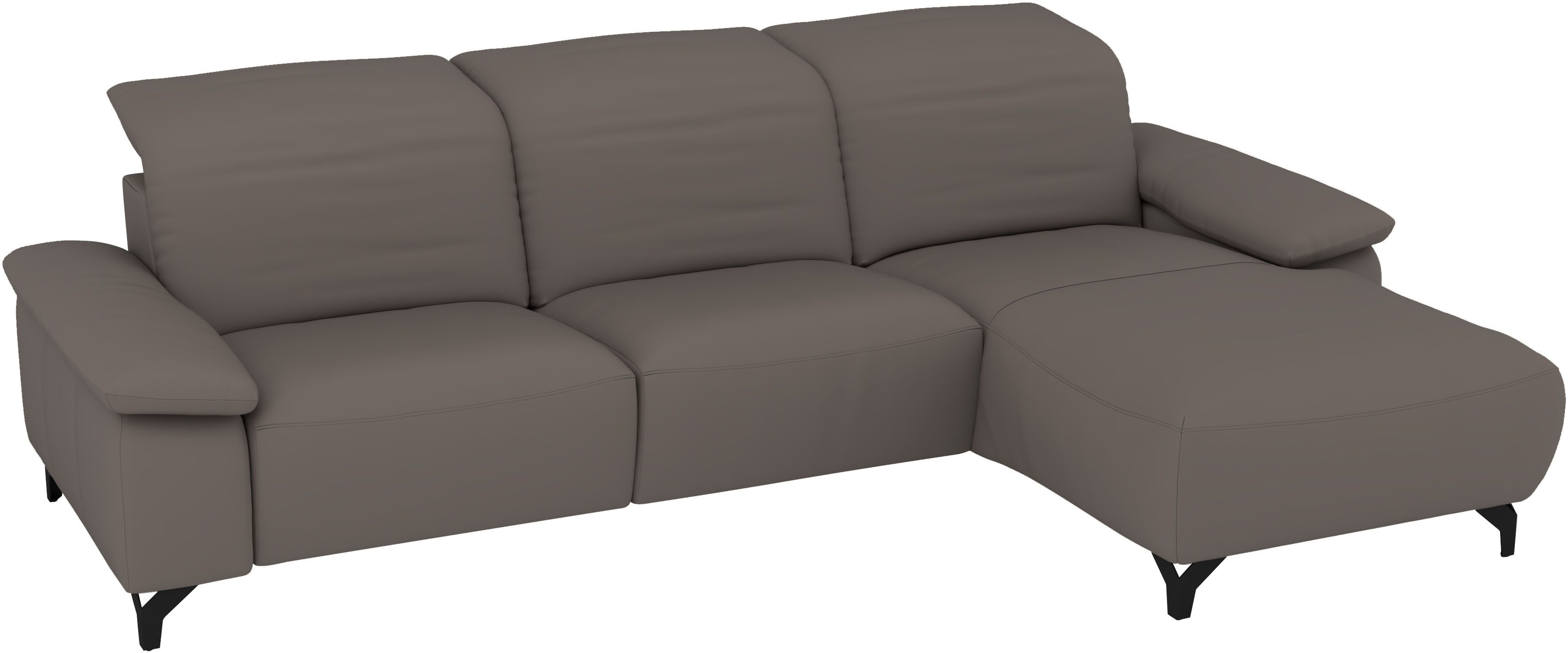 Musterring Ecksofa MR370 mit/ohne Relaxfunktion, verschiedene Unterfederungen zur Auswahl, Farbe, Material, Sitzkomfort und Funktion wählbar, Maße 280 x 180 cm