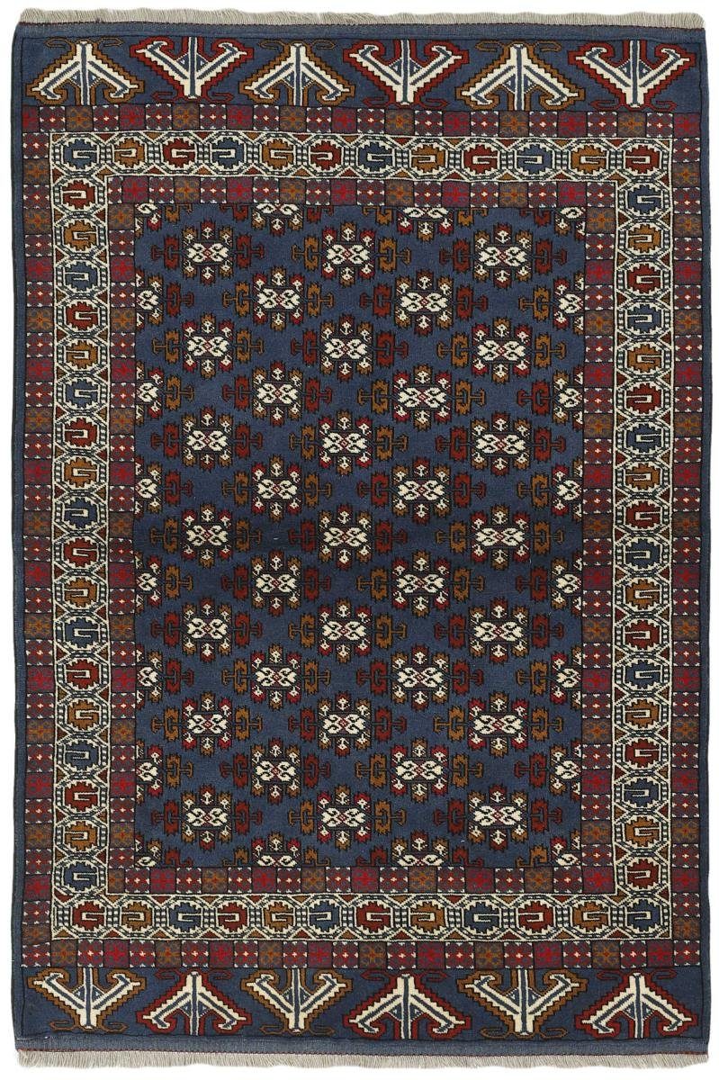 Orientteppich Turkaman 135x194 Handgeknüpfter Orientteppich / Perserteppich, Nain Trading, rechteckig, Höhe: 6 mm