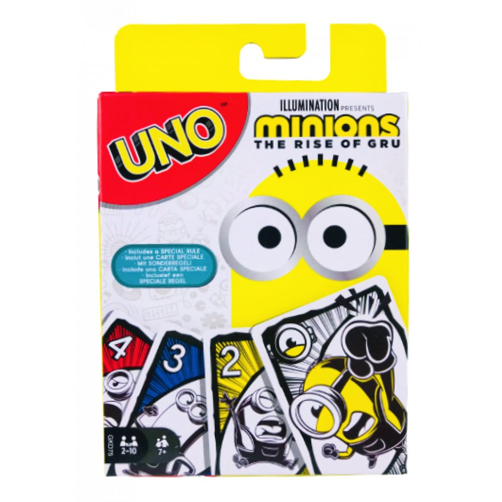 Minions Spiel Minions UNO Kartenspiel, 9 x 11,5 x 2cm, Familienspiel