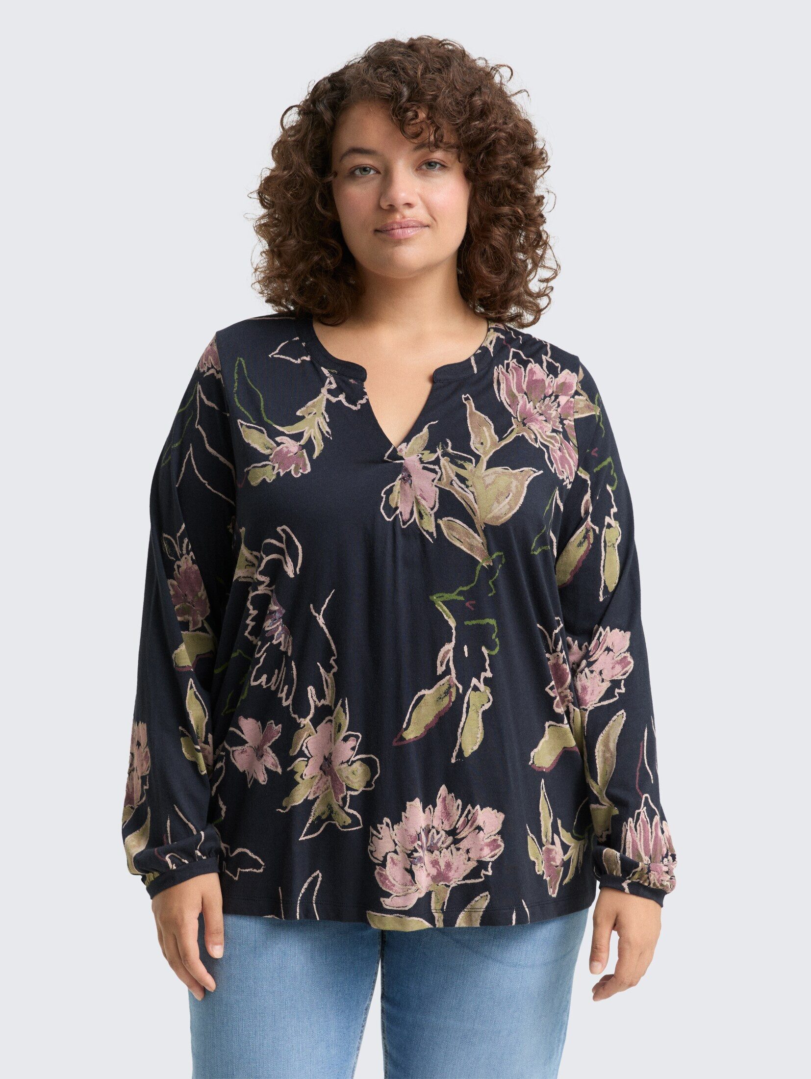 TOM TAILOR PLUS Langarmshirt Plus Size günstig online kaufen