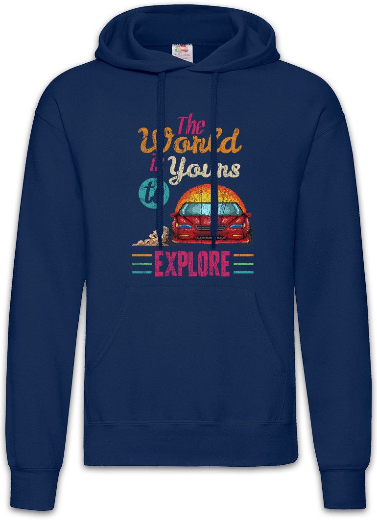 Hoodie The World Is Yours To Explore Herren Hoodie Race Racing Car Driver