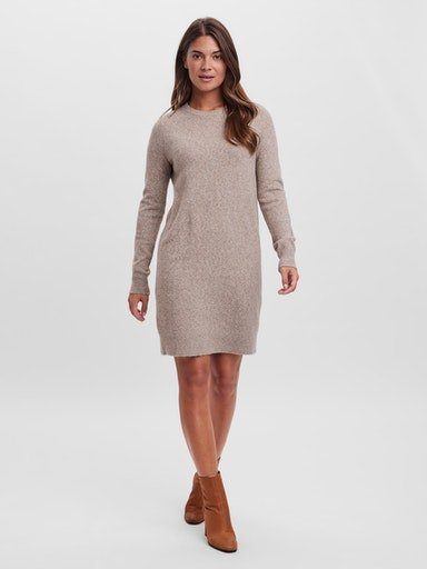 Vero Moda Strickkleid VMDOFFY LS O-NECK DRESS GA NOOS