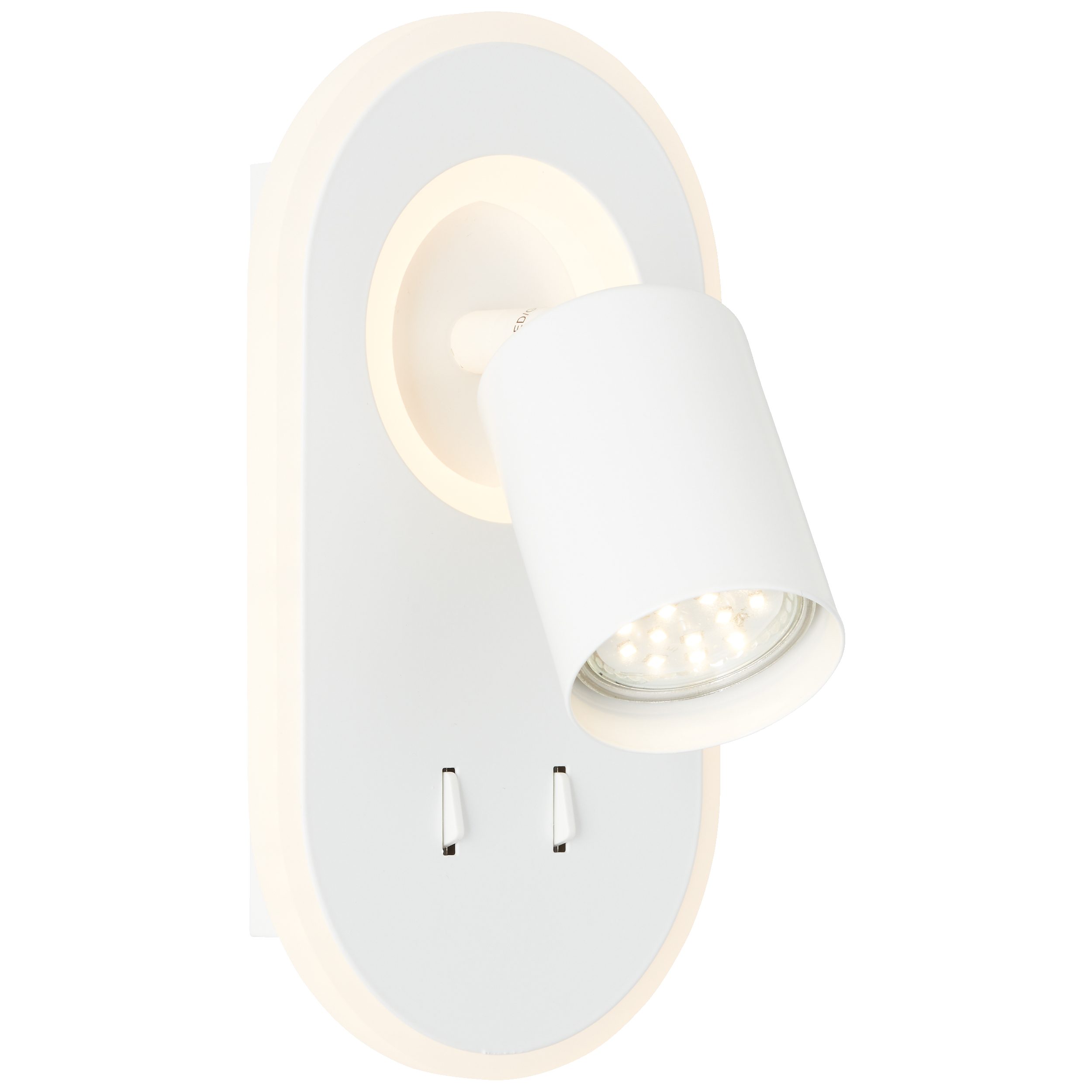 Lightbox Deckenstrahler, ohne Leuchtmittel, LED Wandspot, 22 x 12 x 16 cm, 10 W, 1200 lm, 3000 K & 1 x GU10