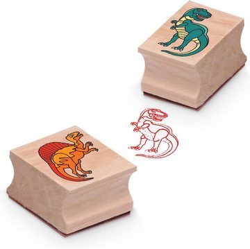 Melissa & Doug Kreativset Stempel für Kinder Dinosaurier Stempelset, (8-tlg)