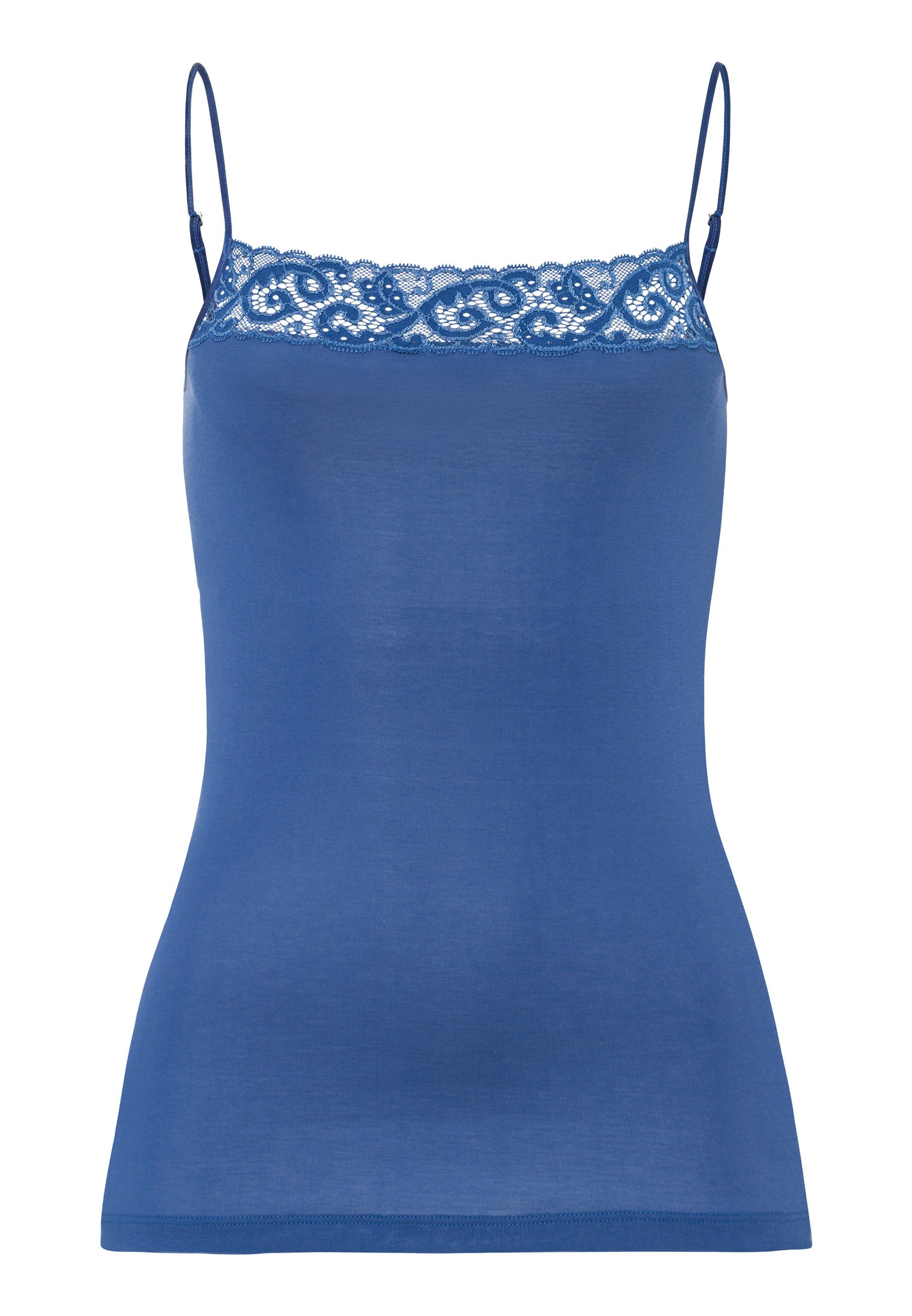 Hanro Unterhemd Moments (1-St) Spaghetti Top - Atmungsaktiv - Mit hochwertiger französischer Spitze