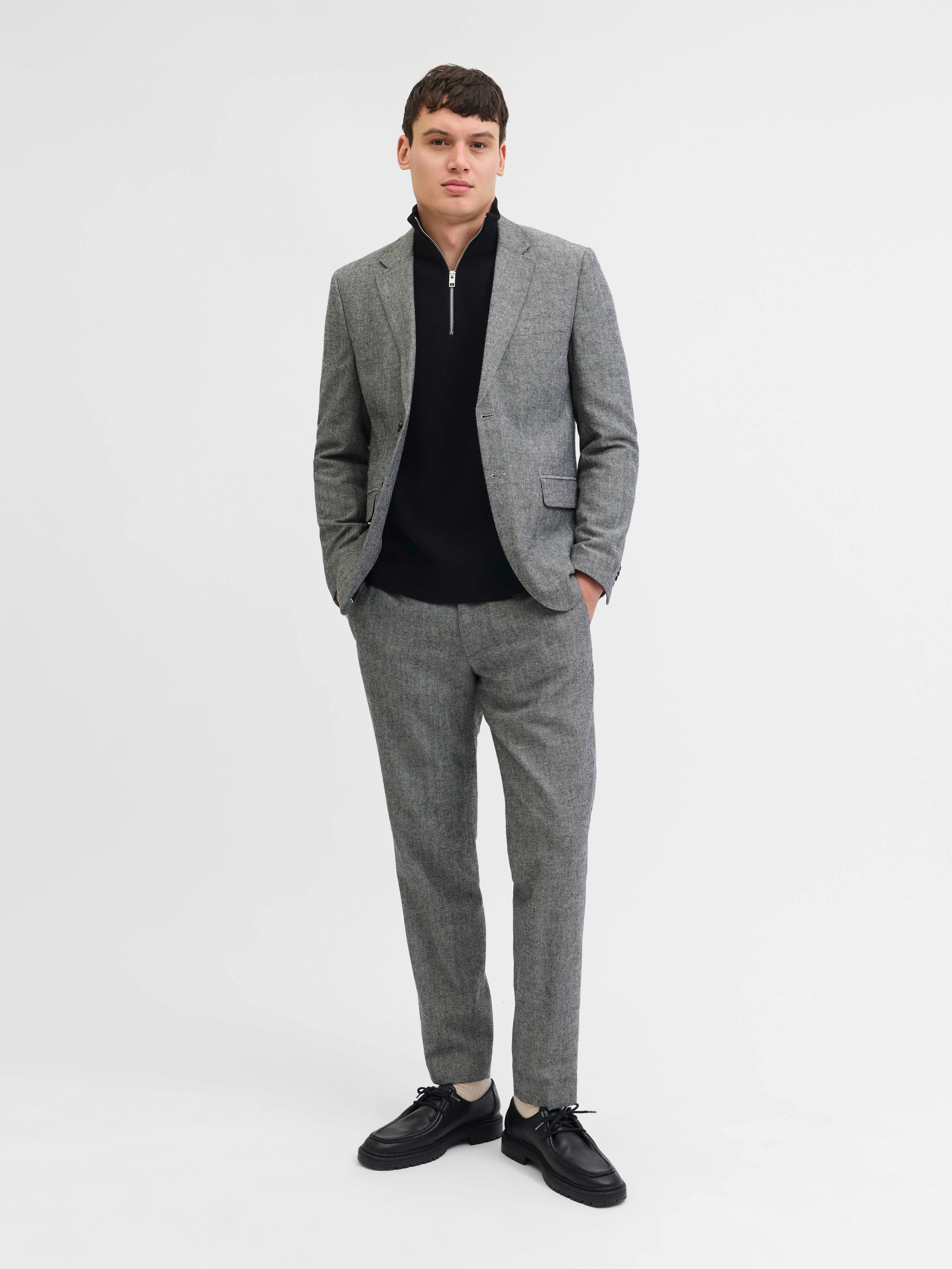 Jack & Jones Troyer JPRBLAMILANO STITCH KNIT HALF ZIP SN Baumwolle, relaxed fit – Bild 5 von 5