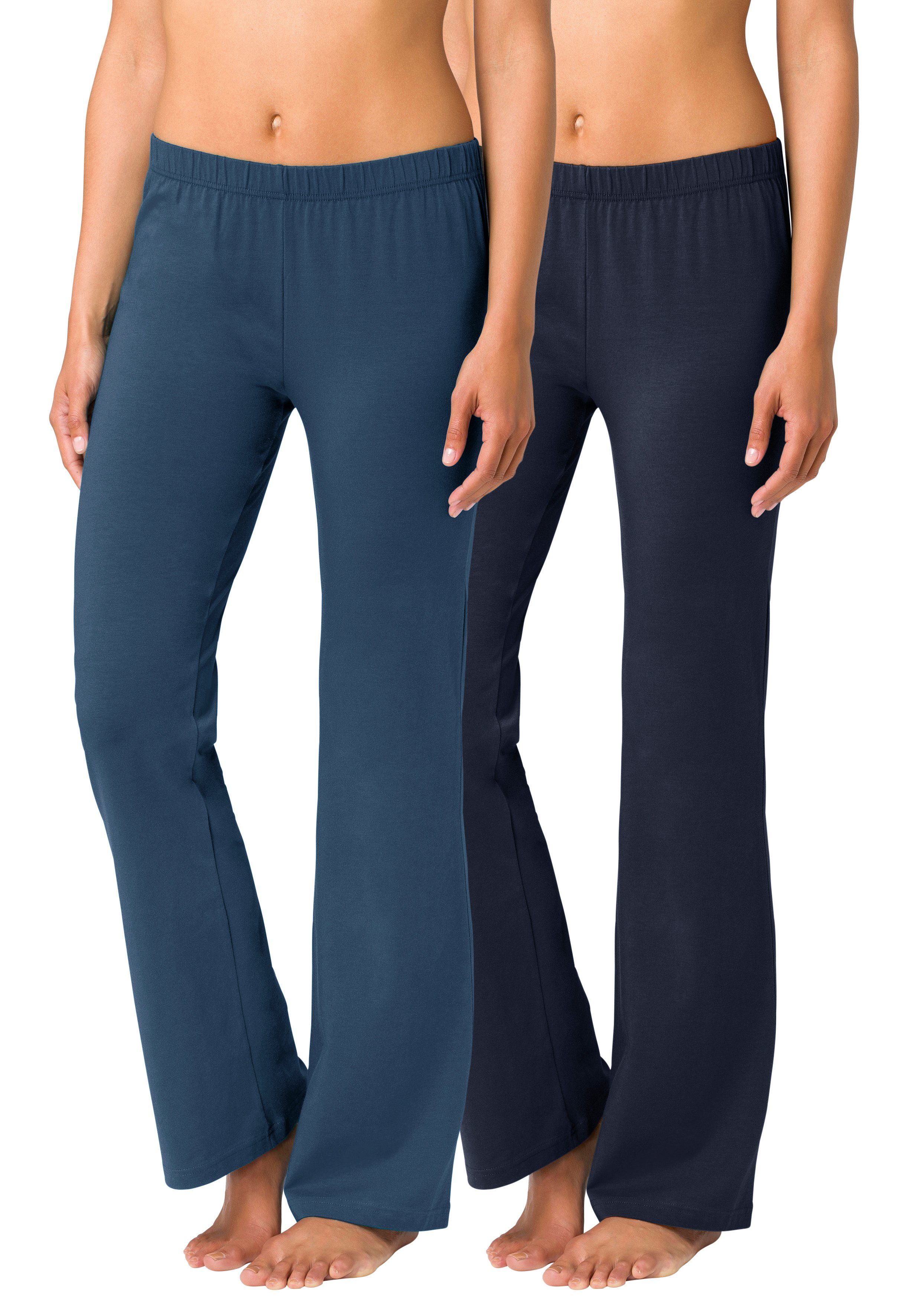 Vivance Active by Lascana Jazzpants (2er-Pack) mit leicht ausgestelltem Bein, Loungewear