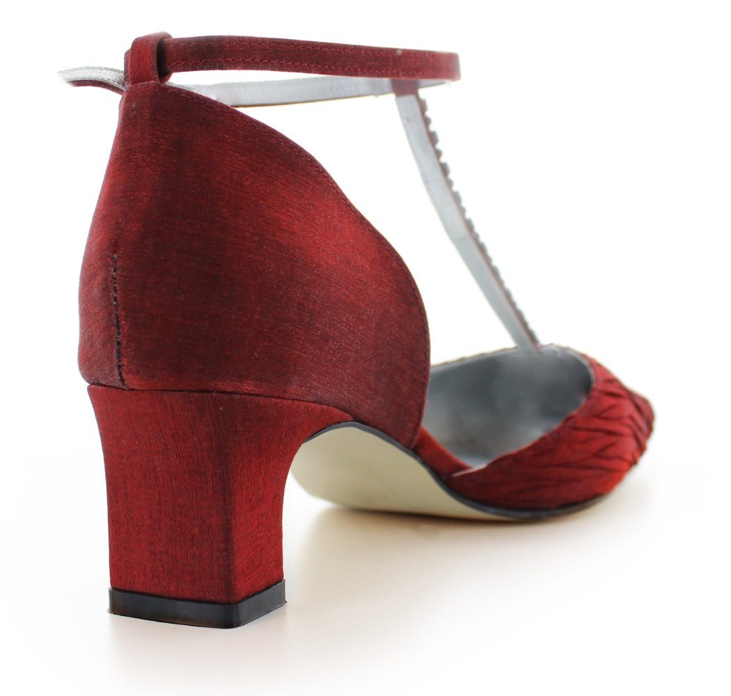 White Lady 249 Satin Pumps mit T-Steg T-Strap Pumps